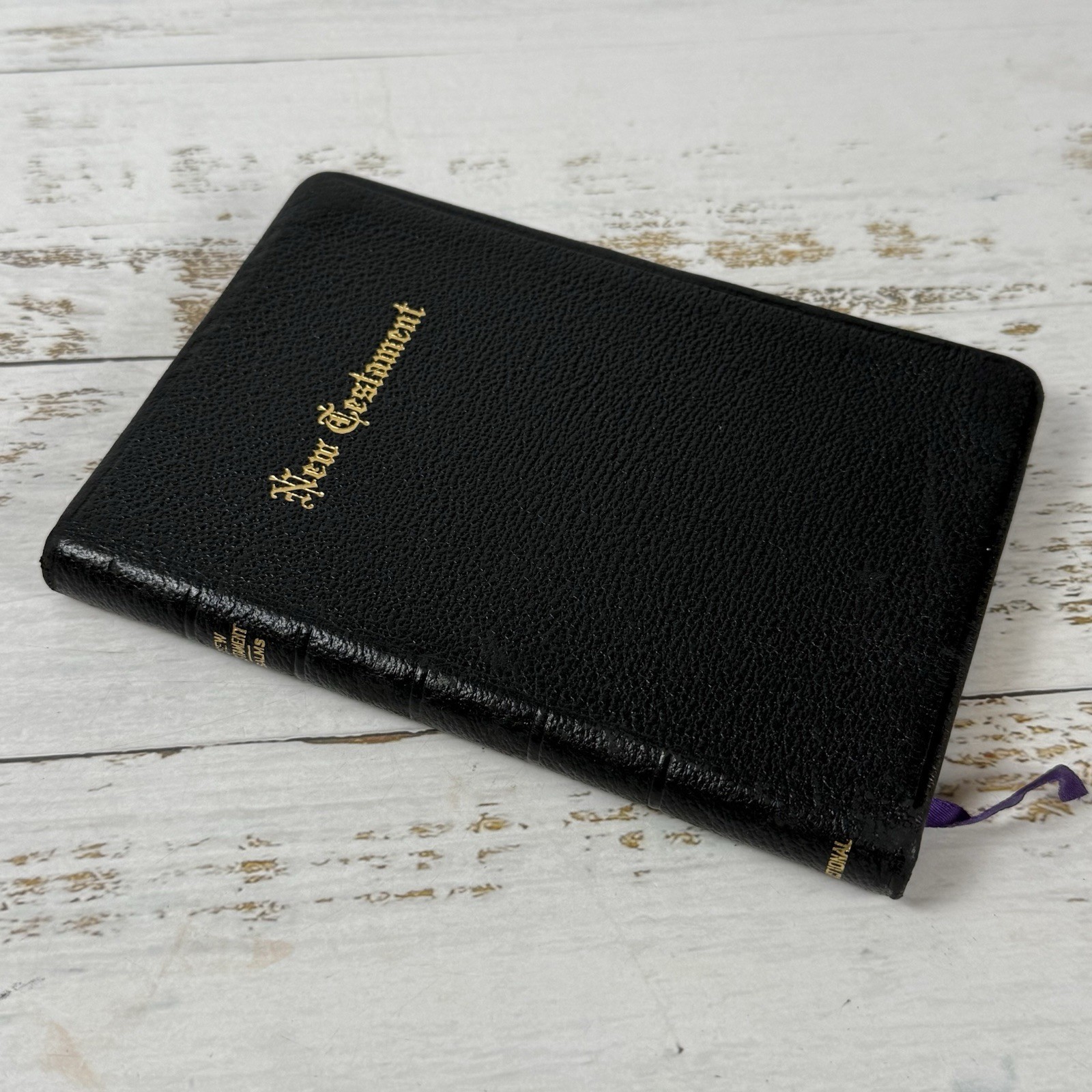 New Testament & Psalms ~ Self Pronouncing Edition National Bible Press Leather