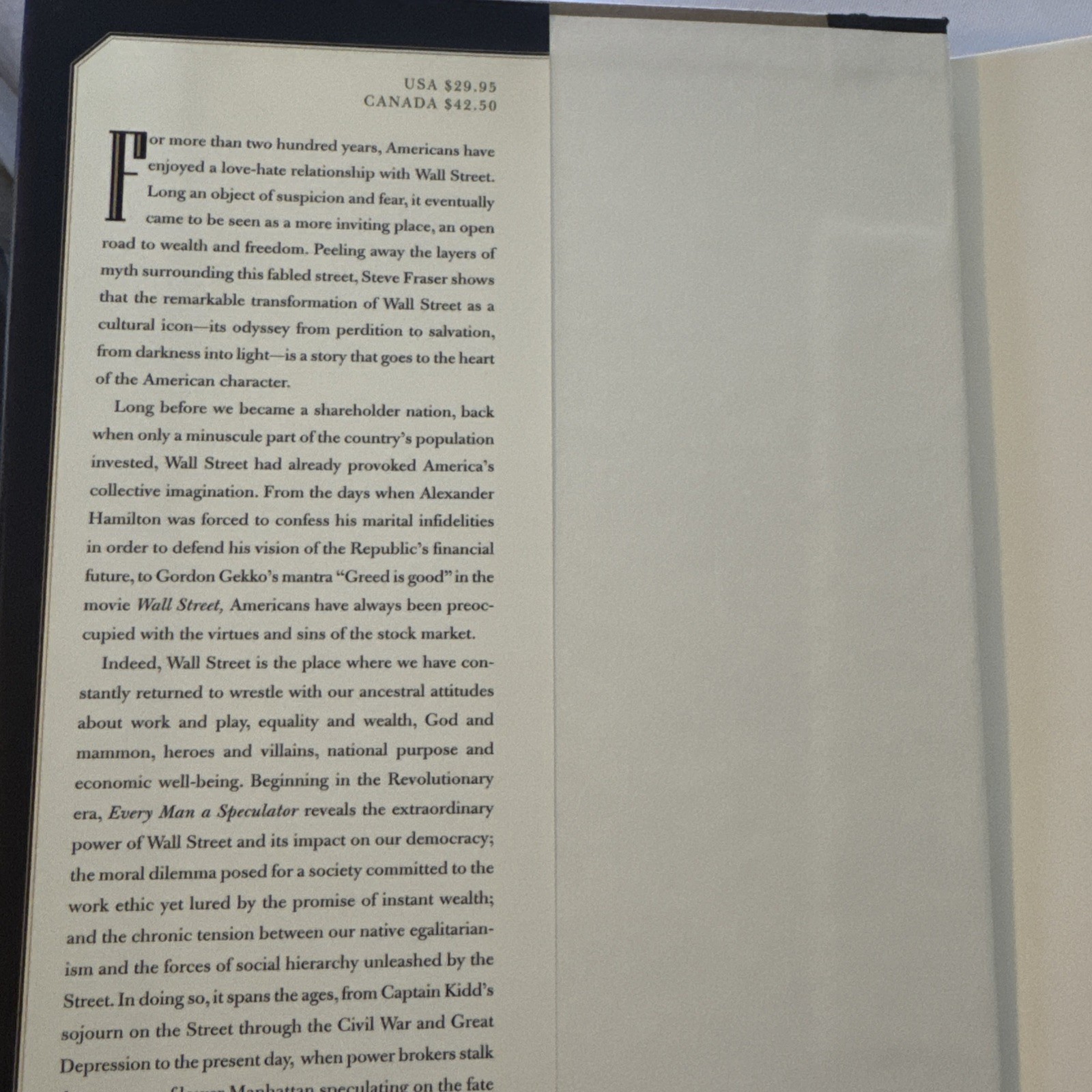 Every Man a Speculator : A History of Wall Street in American Life by Steve…