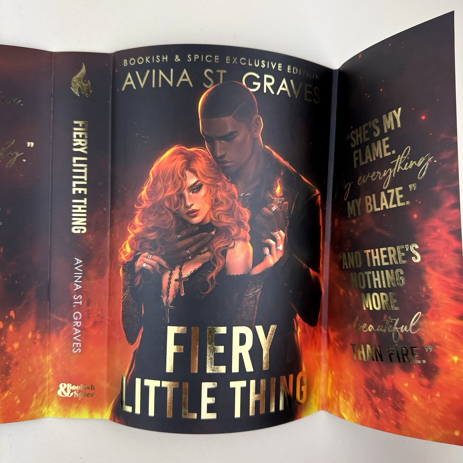 Avina St Graves Fiery Little Thing Bookish & Spice Special Edition New