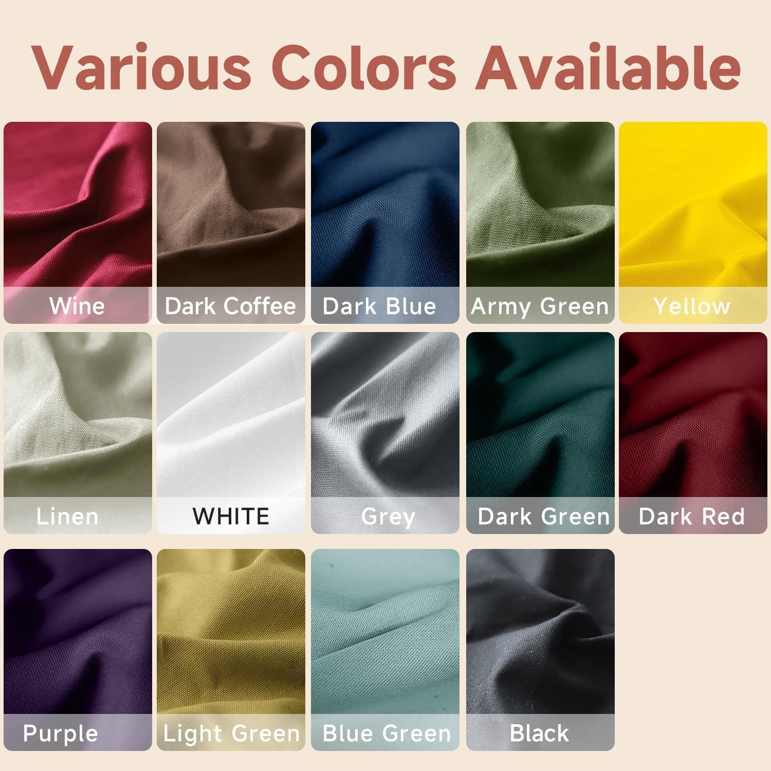 Canvas Fabric by the Yard, 59” Wide, 10Oz Premium Natural Cotton Duck Canvas Fa