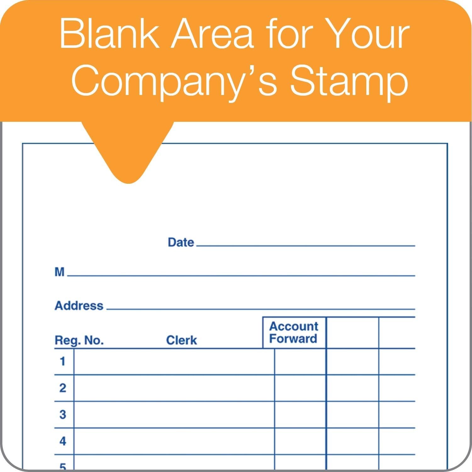 Elegant Carbonless Sales Order Book – 2-Part, 50 Sets, 3-11/32 x 5-5/8 Inches