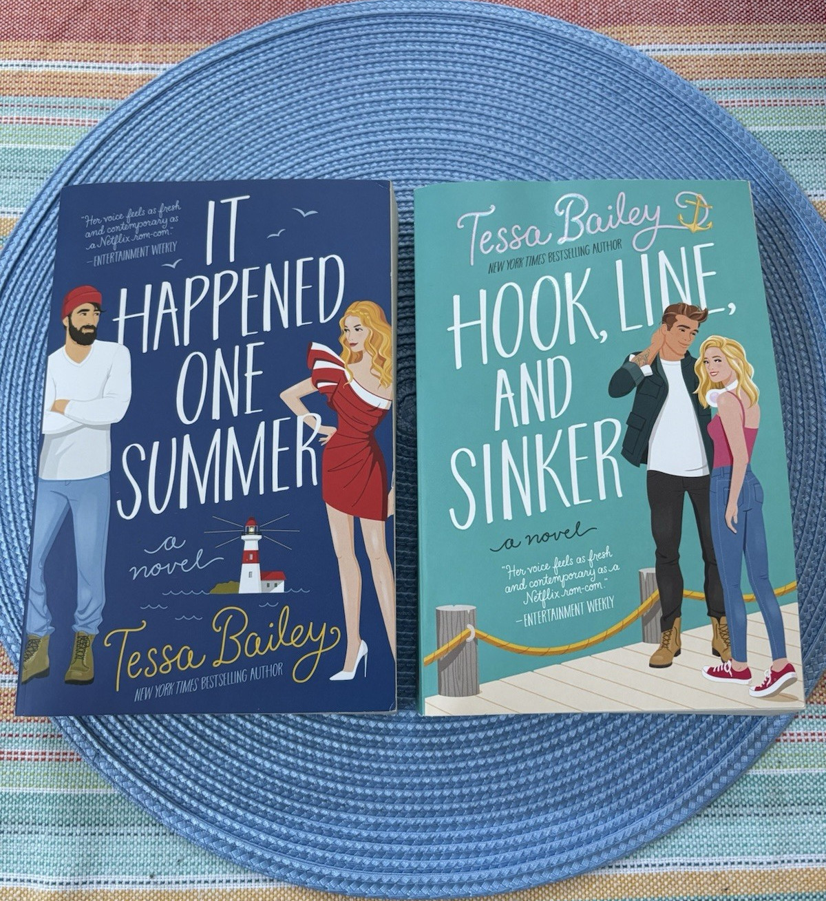 Tessa Bailey It Happened One Summer & Hook Line and Sinker Paperback Novels