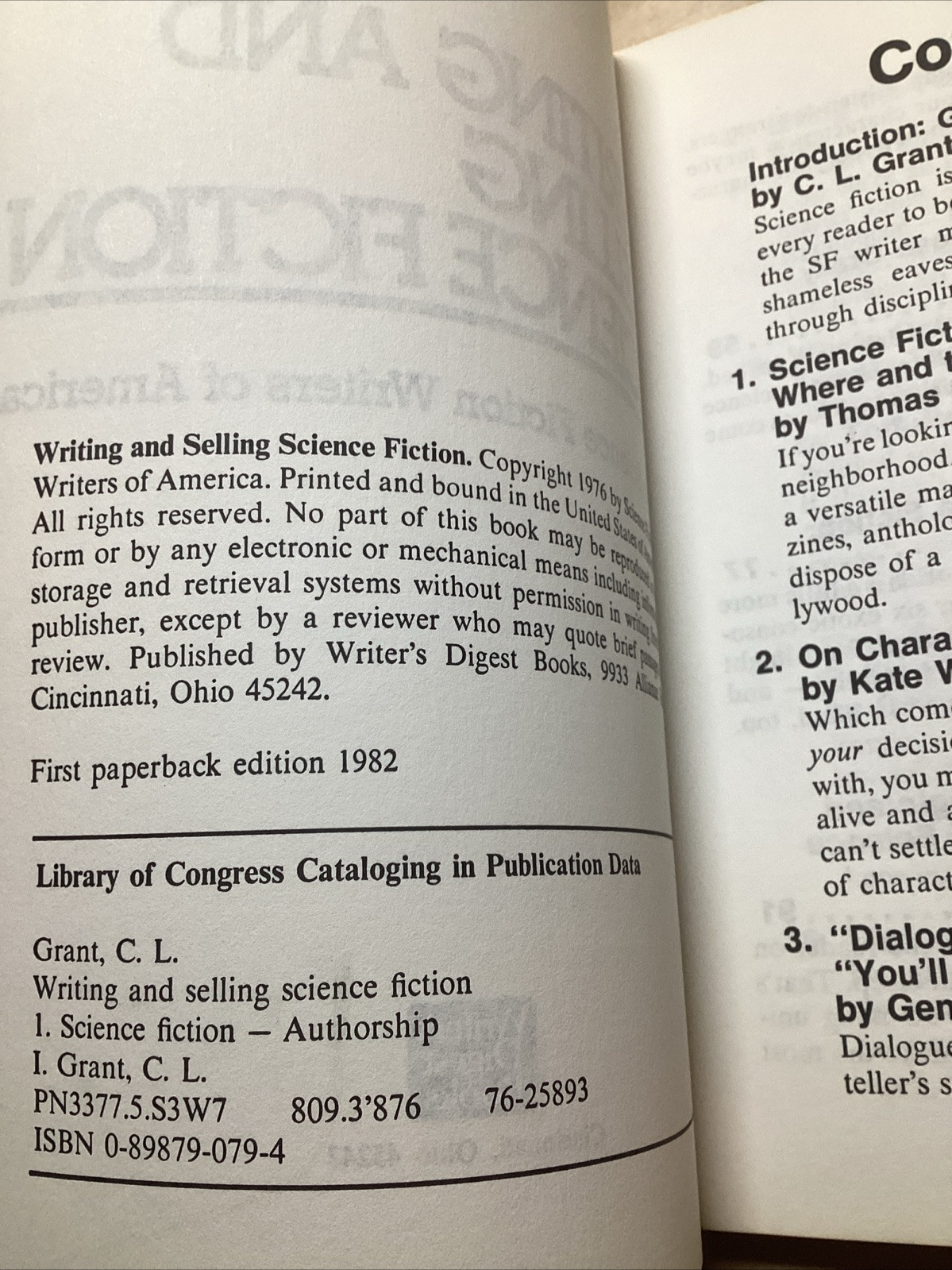 Lot Of 5 Writers Digest Books, Action,Adventure,Mystery,Sci-Fi,Poisons,WeaponsVG