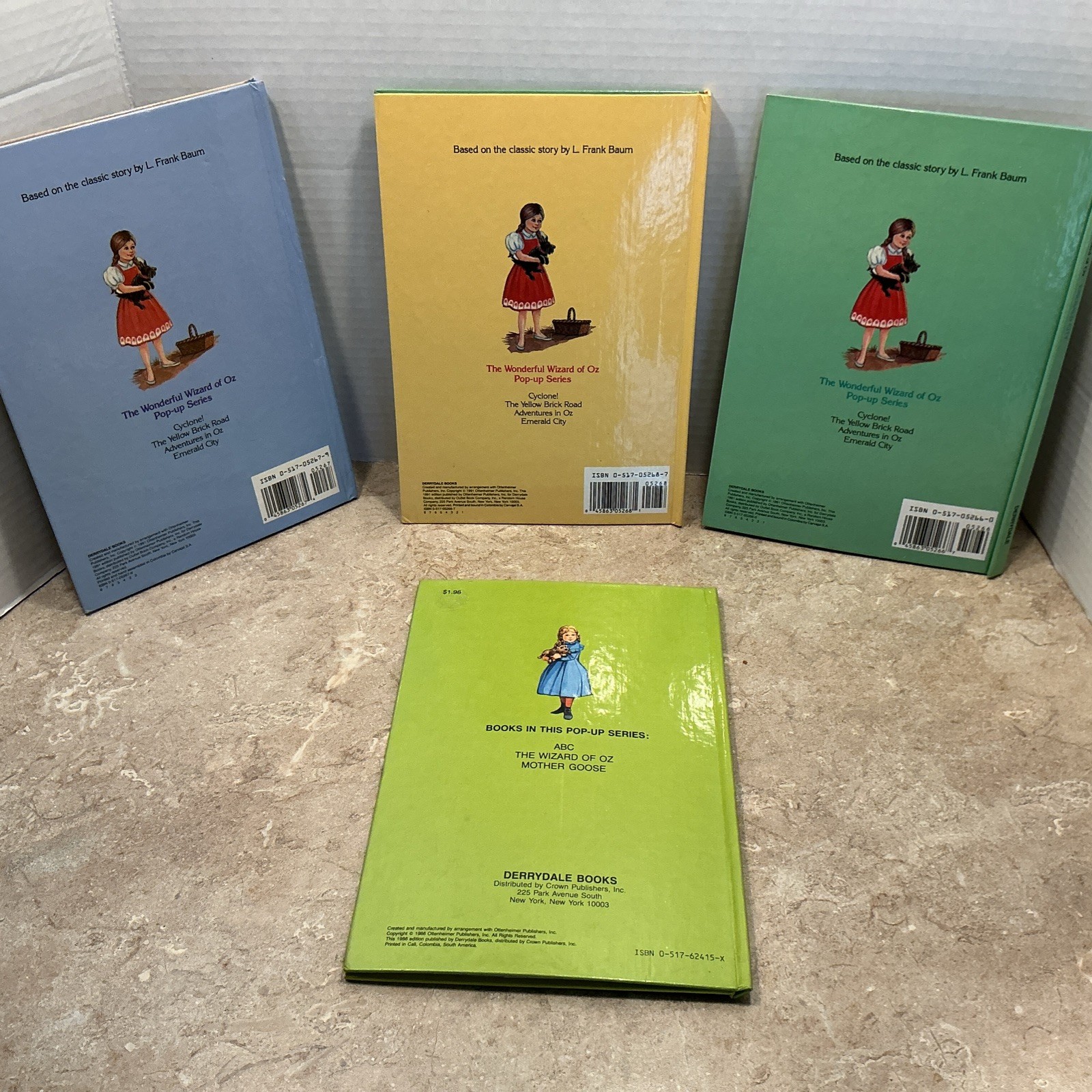 Lot Of 4 The Wizard Of Oz Pop-up Books Derrydale Books 1986 Or 1991