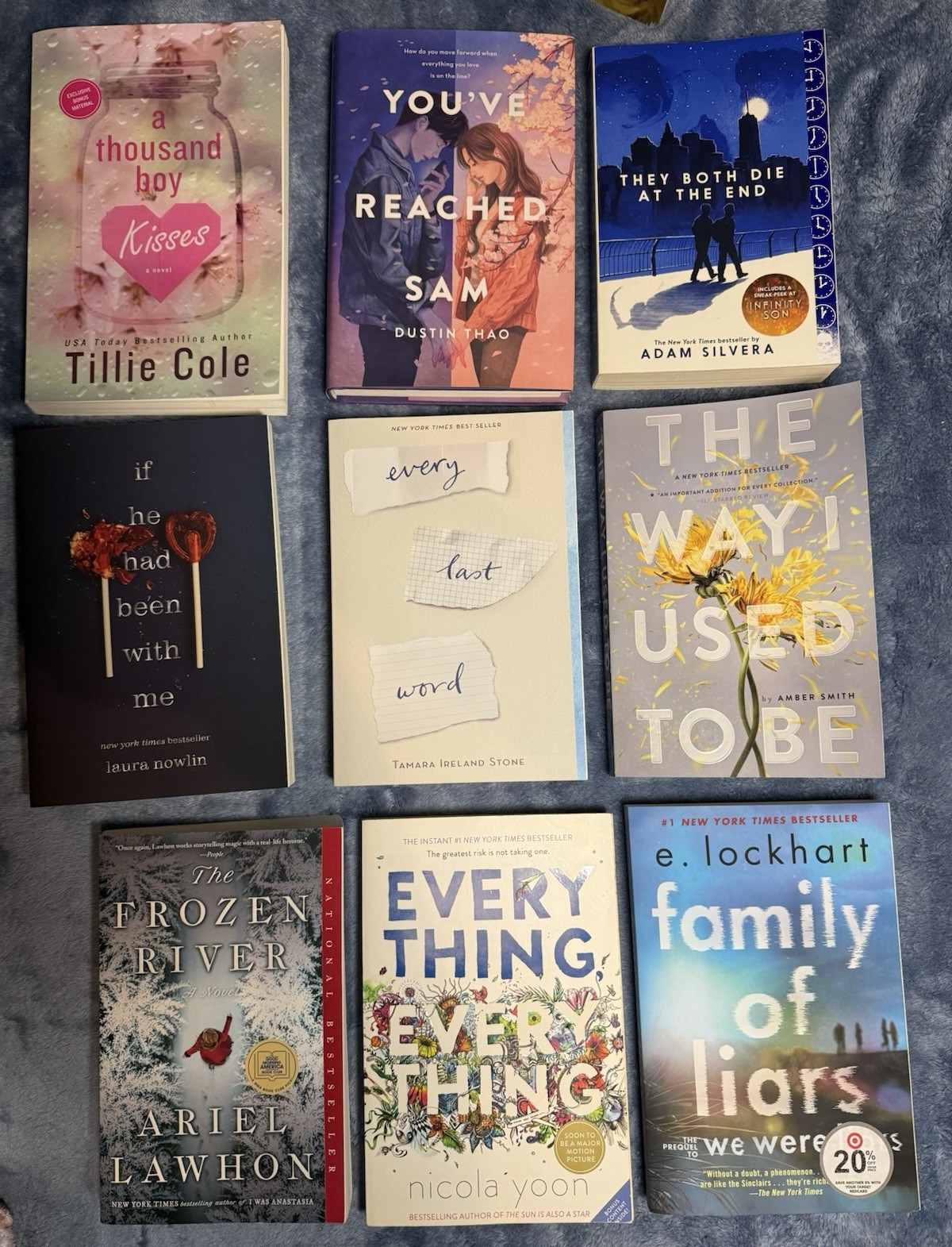 Tillie Cole/Dustin Thao/Adam Silvera YA Fiction Paperback Book Lot (9)