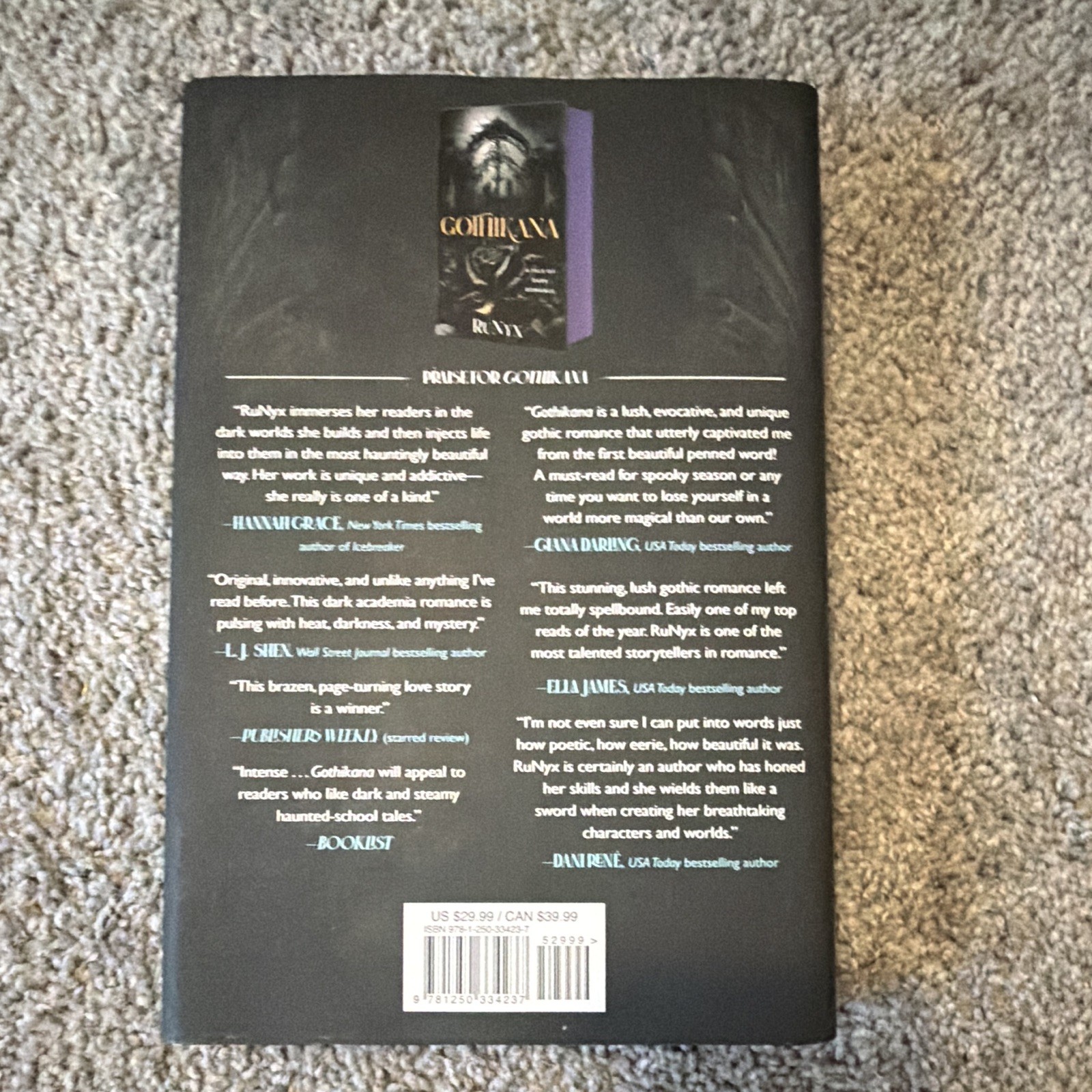 RuNyx Enigma: A Dark Academia Romance Hardcover 2025 Gothic New Adult