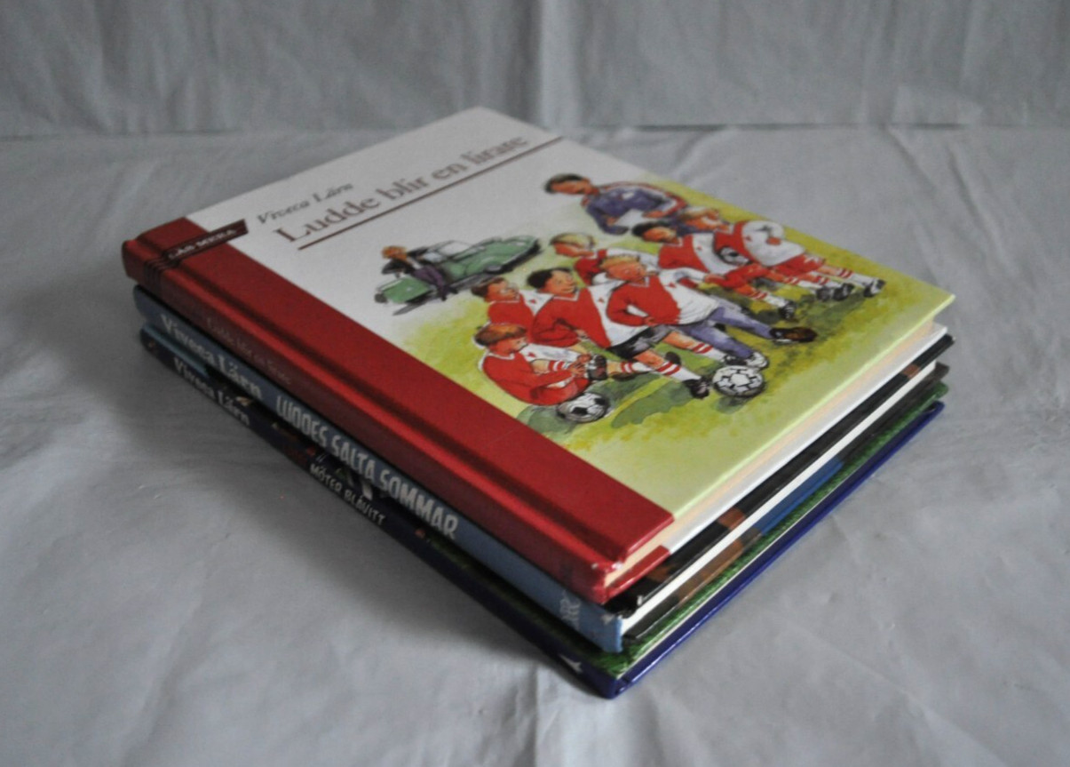 Swedish Edition Lot of 3 Books Ludde by Viveca Lärn Friendship Sport Football