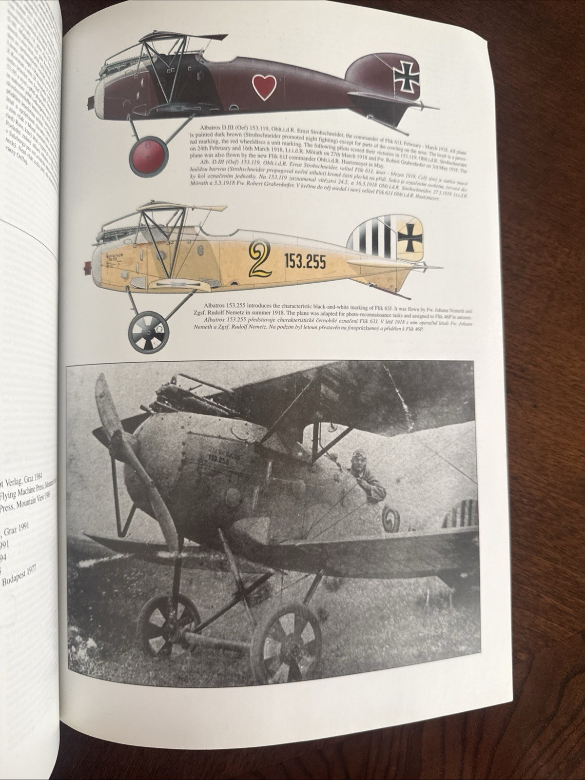 JaPo Albatros D.II & D.III Oeffag Austria Hungary WWI German Soft Cover 1998