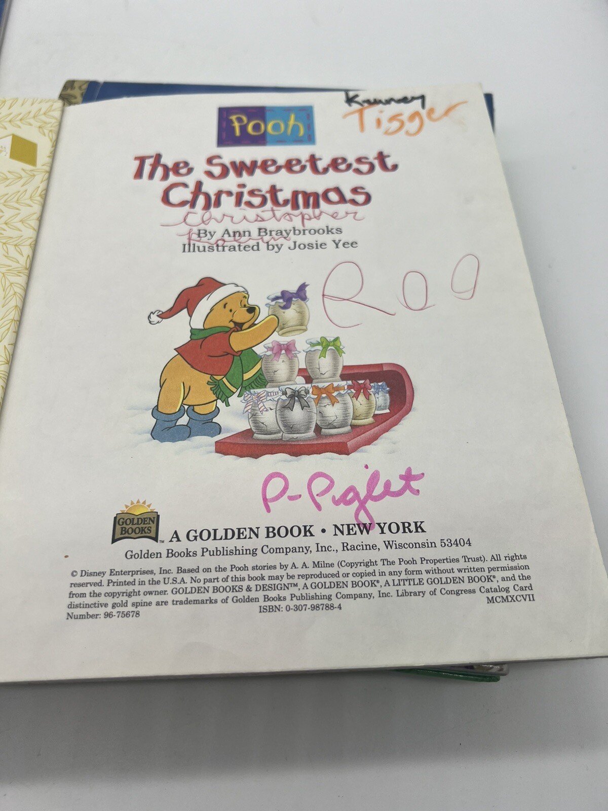 Lot of 7 Little Golden Books Newer 1990s-2020s Luca Christmas Nature Pooh Lion