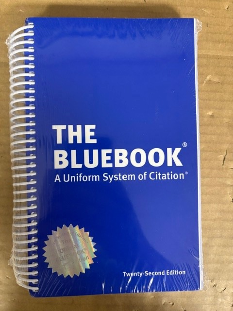 The Bluebook: a Uniform System of Citation 22nd edition BRAND NEW SEALED