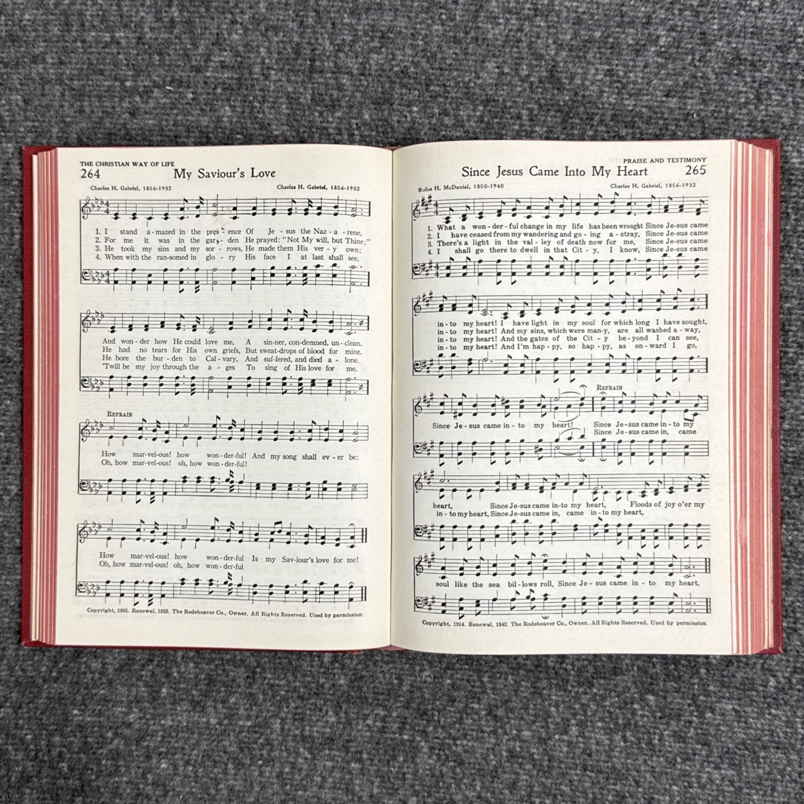Worship and Service Hymnal 1969 Hope Publishing Vintage Hardcover RARE 512 Pages
