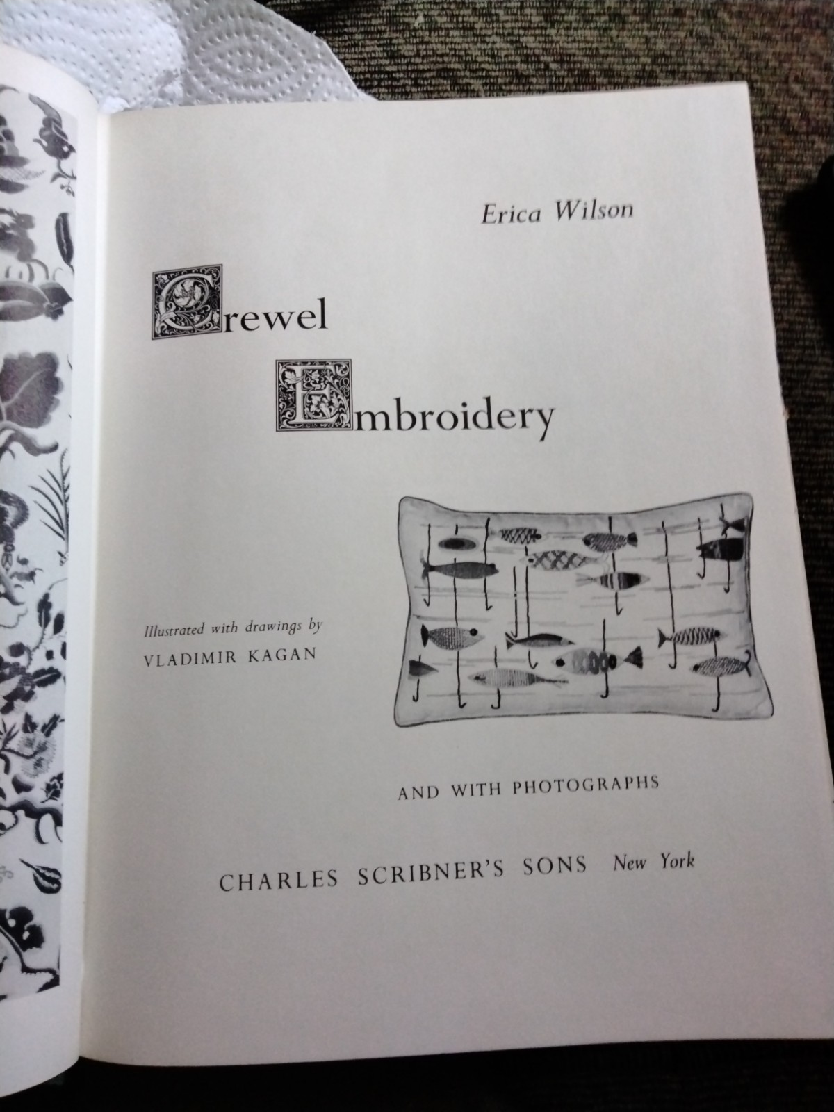 Crewel Embroidery By Erica Wilson — Hardcover 1962 –