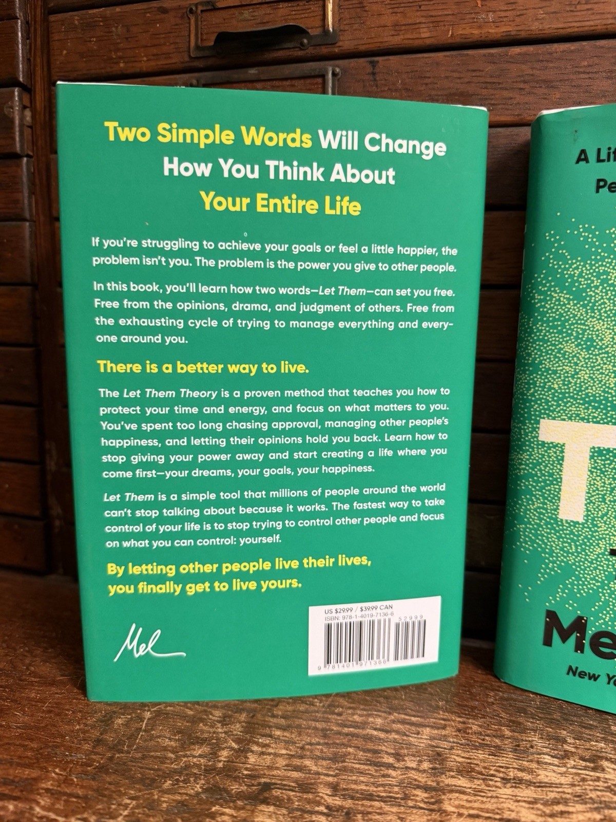 Lot of 2: The LET THEM THEORY by Mel Robbins First Edition Hardcover Books