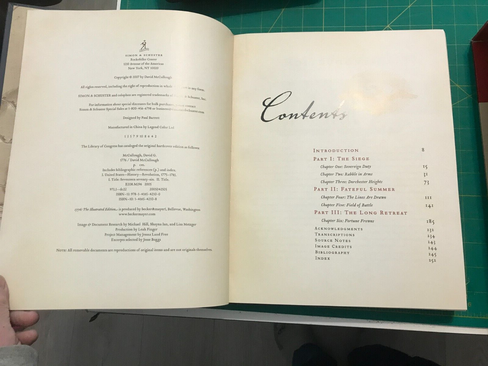 1776 SIGNED by David McCullough – Thank You Note Loosely Laid In