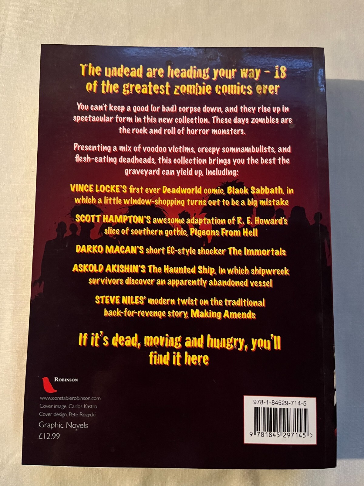 THE MAMMOTH BOOK OF ZOMBIE COMICS (2008) over 400 pages! READ CONDITION