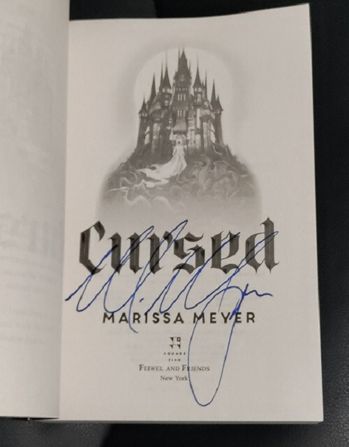 Signed Marissa Meyer Cursed Square Fish Softcover Near Fine Condition