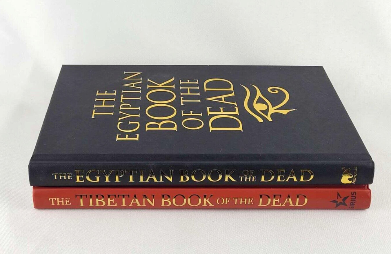 THE EGYPTIAN BOOK OF THE DEAD & TIBETAN BOOK OF THE DEAD Illustrated *Brand New*