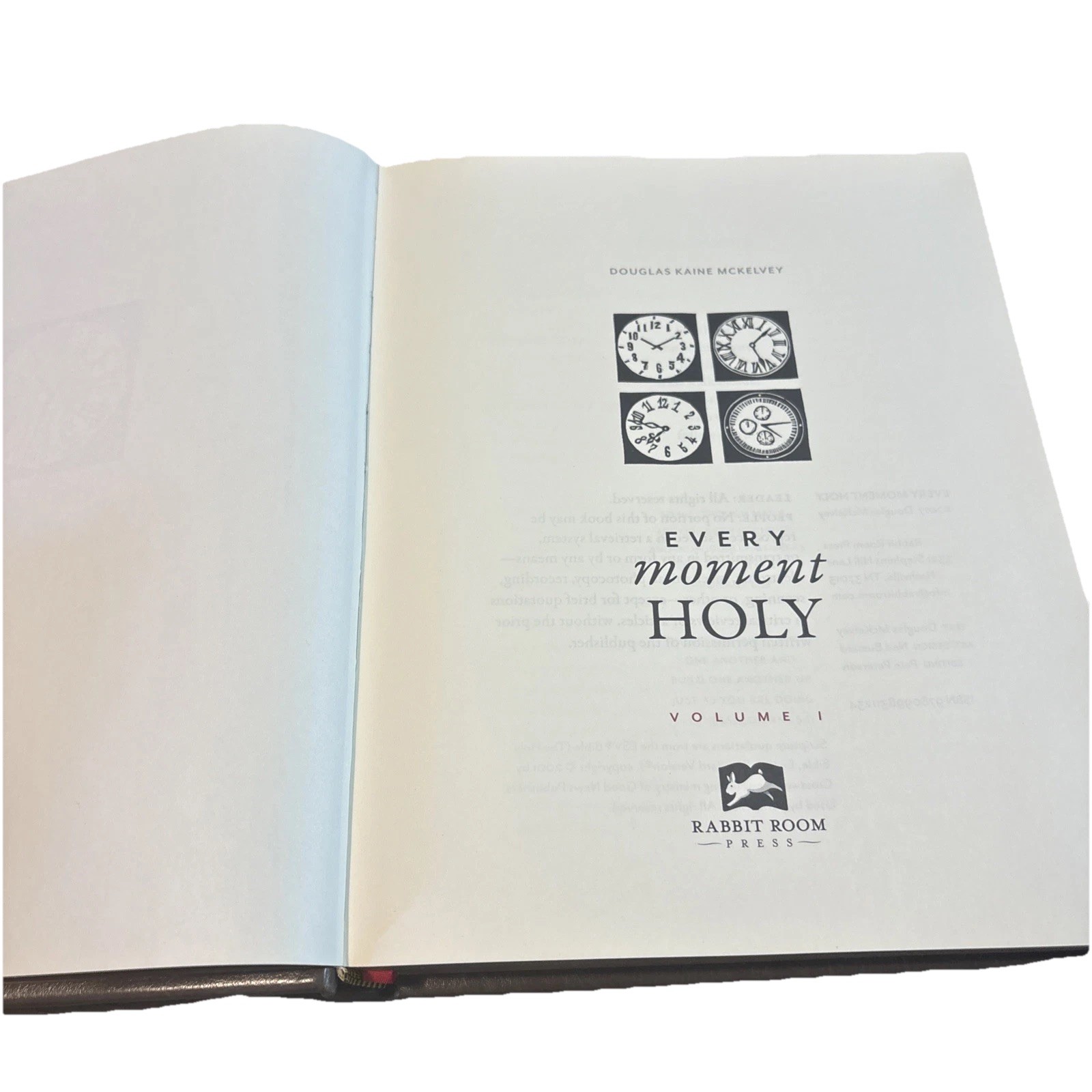Every Moment Holy Volume 1 by Douglas McKelvey Leatherette Liturgies