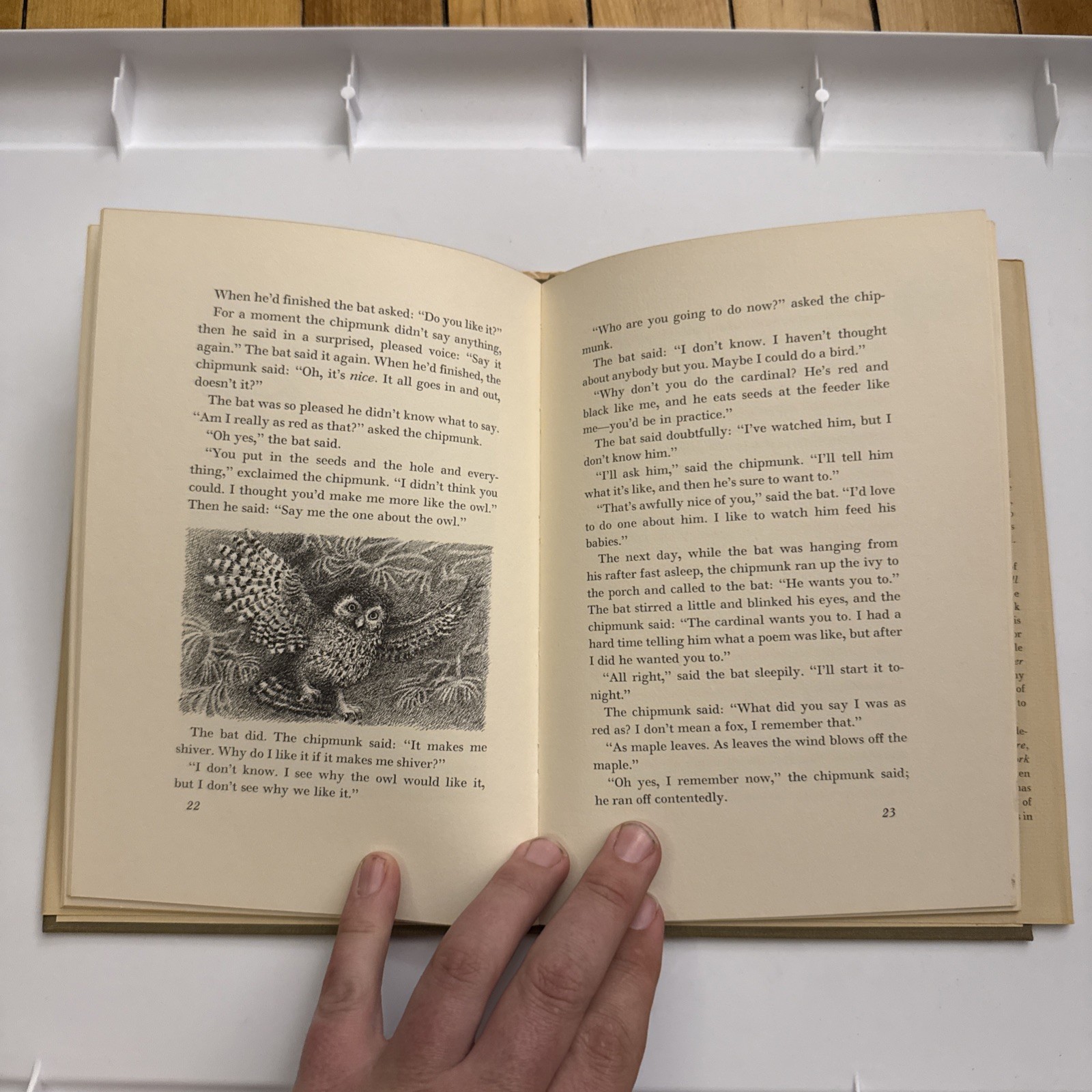 The Bat-Poet Randall Jarrell 1963 HC w/ Dust Jacket Maurice Sendak Illustrated