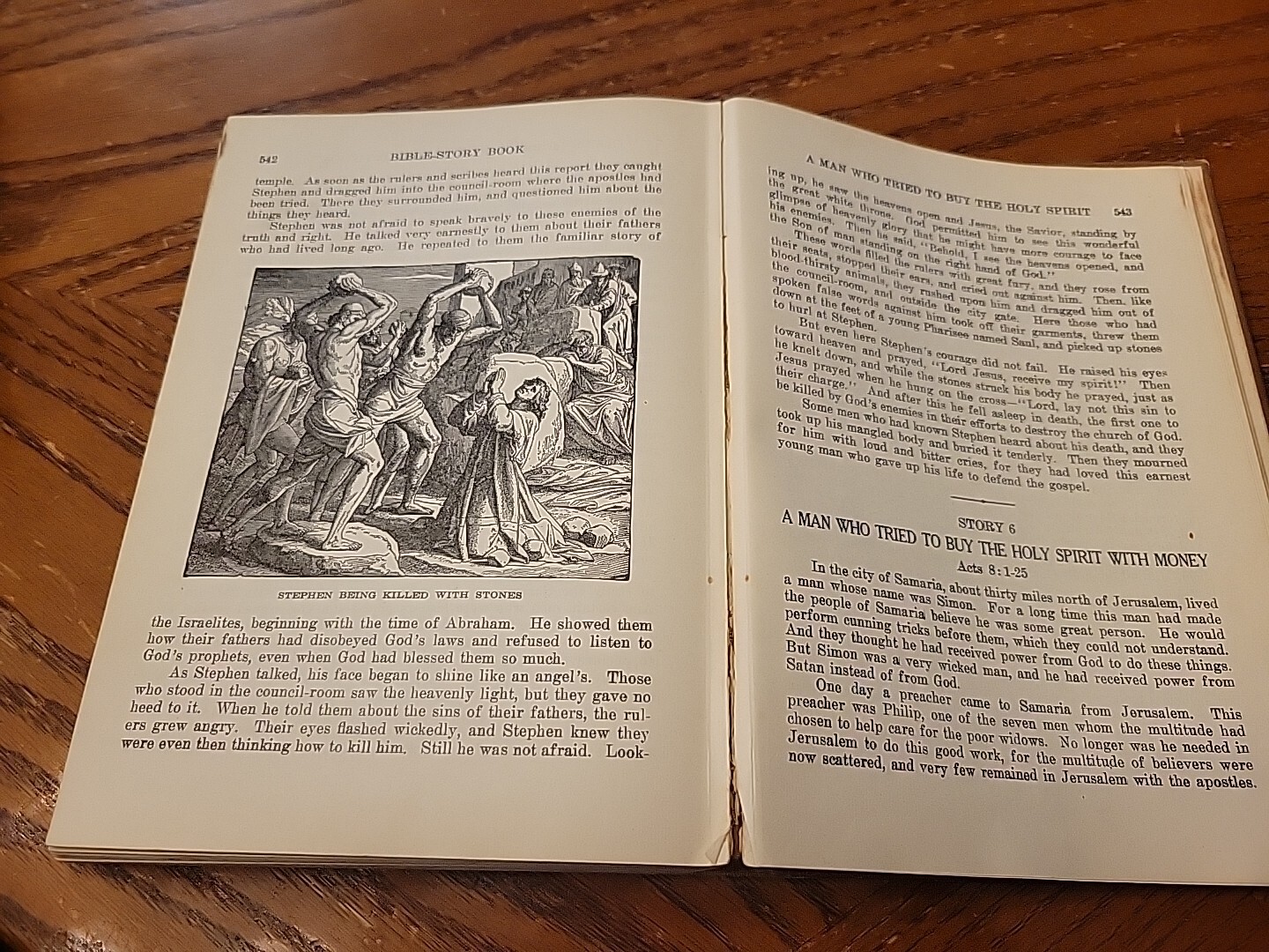 Antique Bible Story Book Elsie Egermeier 1922 Profusely Illustrated