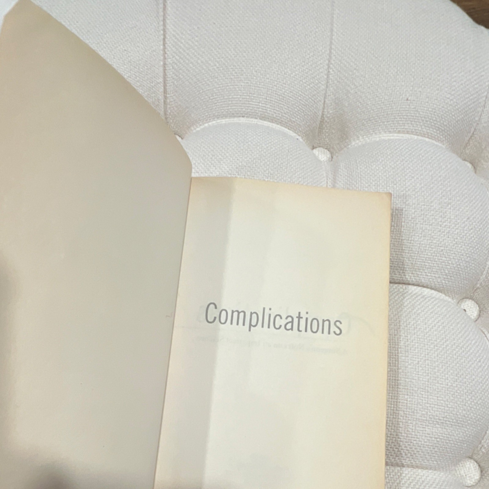 Complications Atul Gawande Trade Paperback Picador Medicine Surgery Book