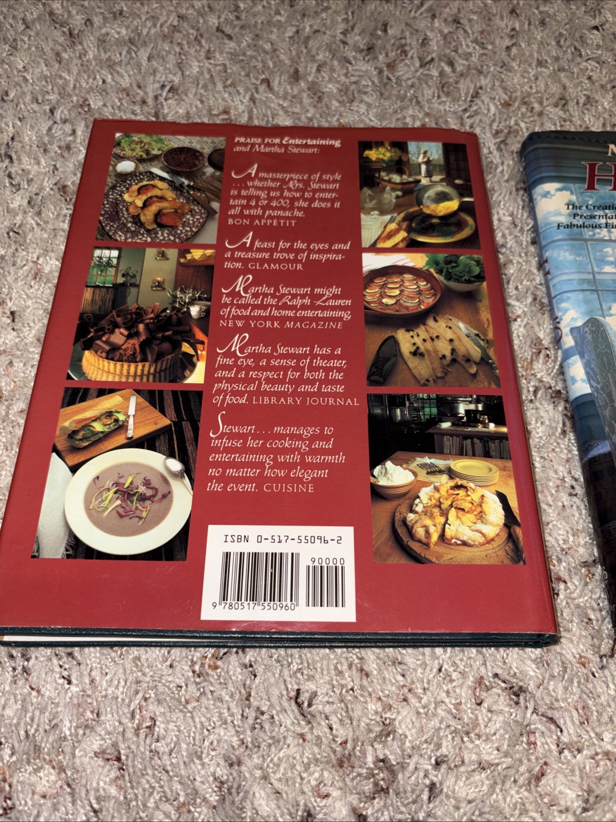 Martha Stewart Quick Cook & Hors D’Oeuvres Hardcover Cookbooks 1983 & 1984 VTG