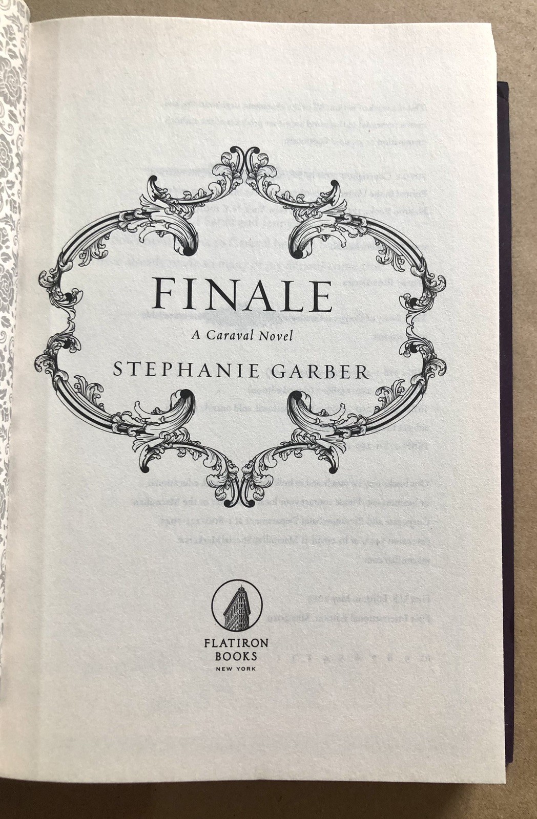 Finale, Stephanie Garber, AUTHOR SIGNED, 2019 HC/DJ, 1ST EDITION 1ST PRINT, VG+