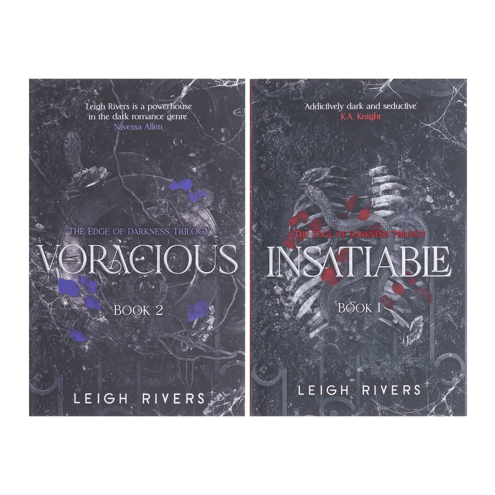 The Edge of Darkness Trilogy (Book 1&2) by Leigh Rivers 2 Books Set – Fic – PB