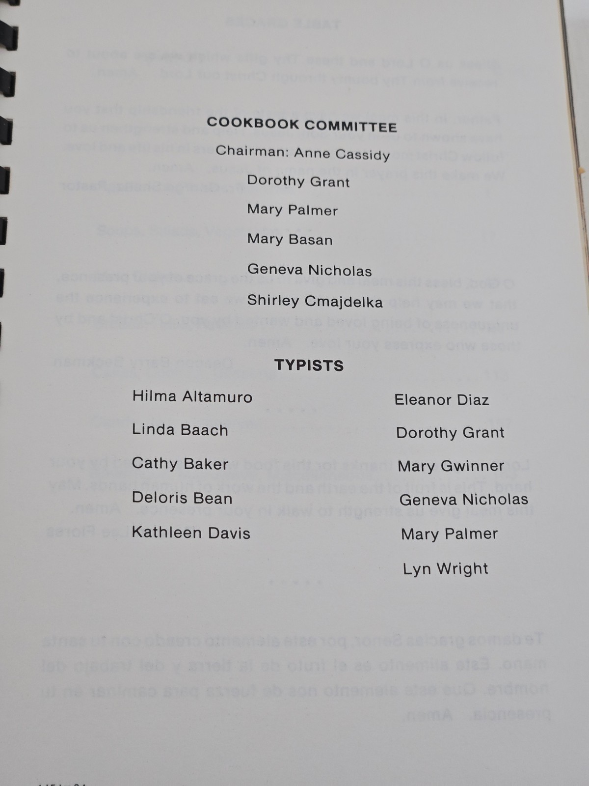 Our Favorite Recipes Christ the Redeemer Catholic Community Cookbook 1984 Spiral