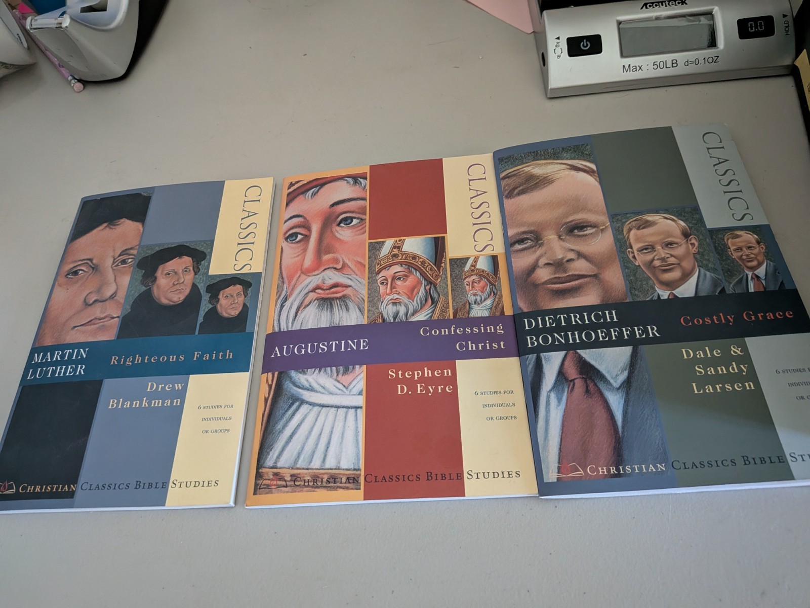 Lot of 3 Christian Classics Bible Study: Bonhoeffer,Augustine,Luther PB, L. New