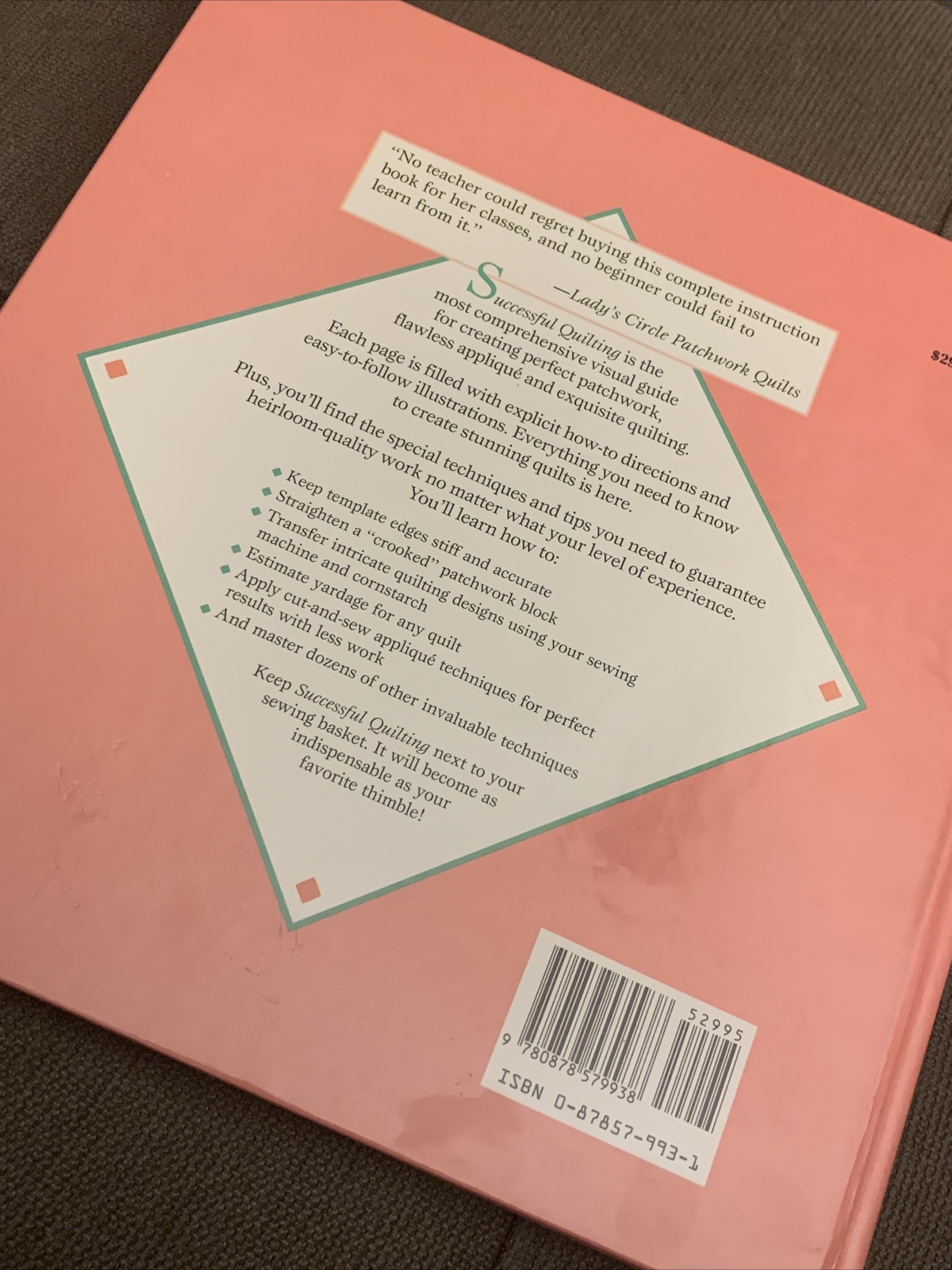 Successful Quilting by Linda Steward HC book 184 pages exc over 1000 how-to