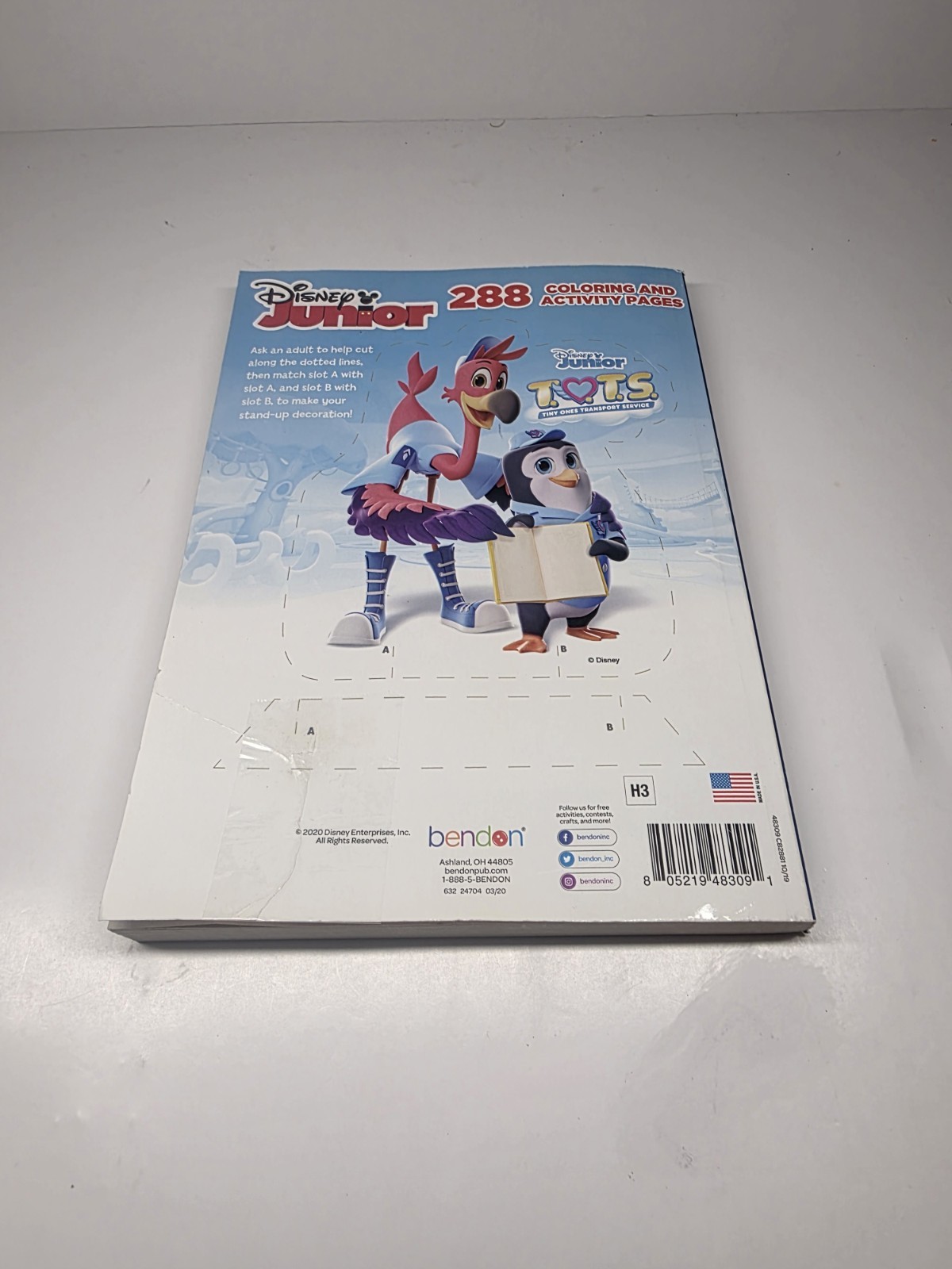 🆕️ Disney Junior Coloring & Activity Book (288) Pages With Over (30) Stickers.