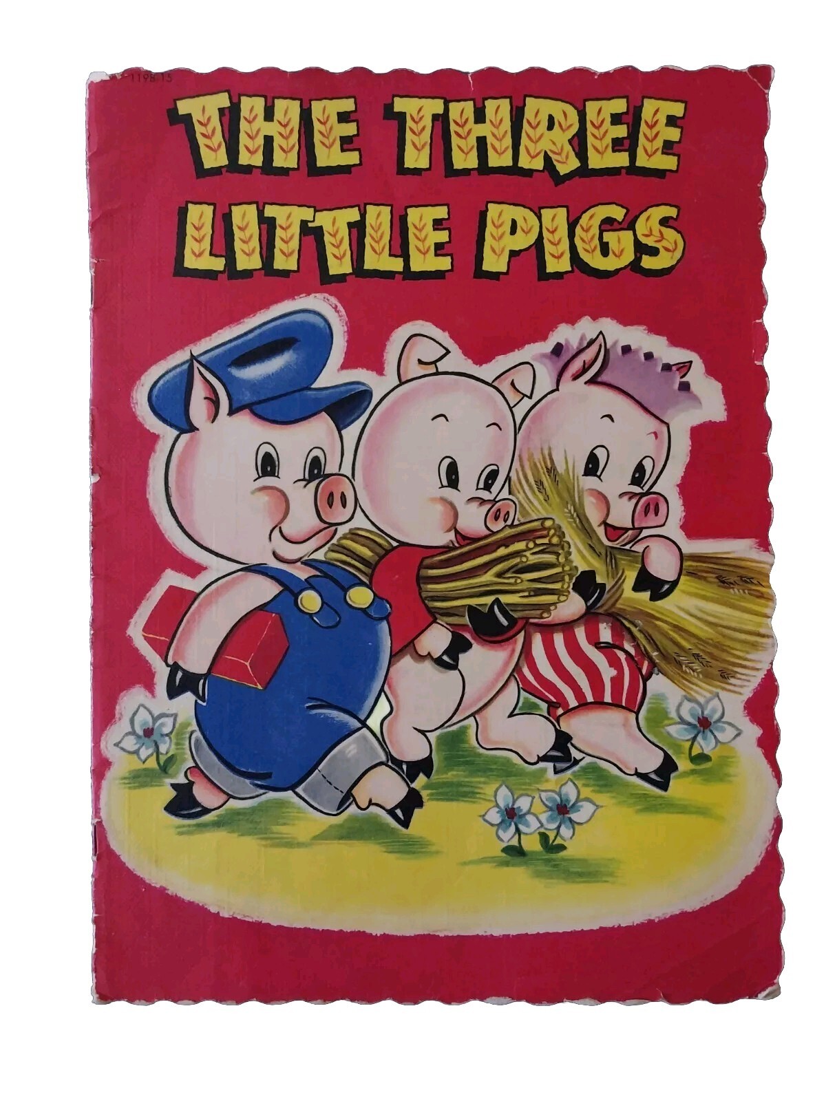 The Three Little Pigs Soft Cover 13×9.5″ 1951 Printed In USA Whitman Publishing