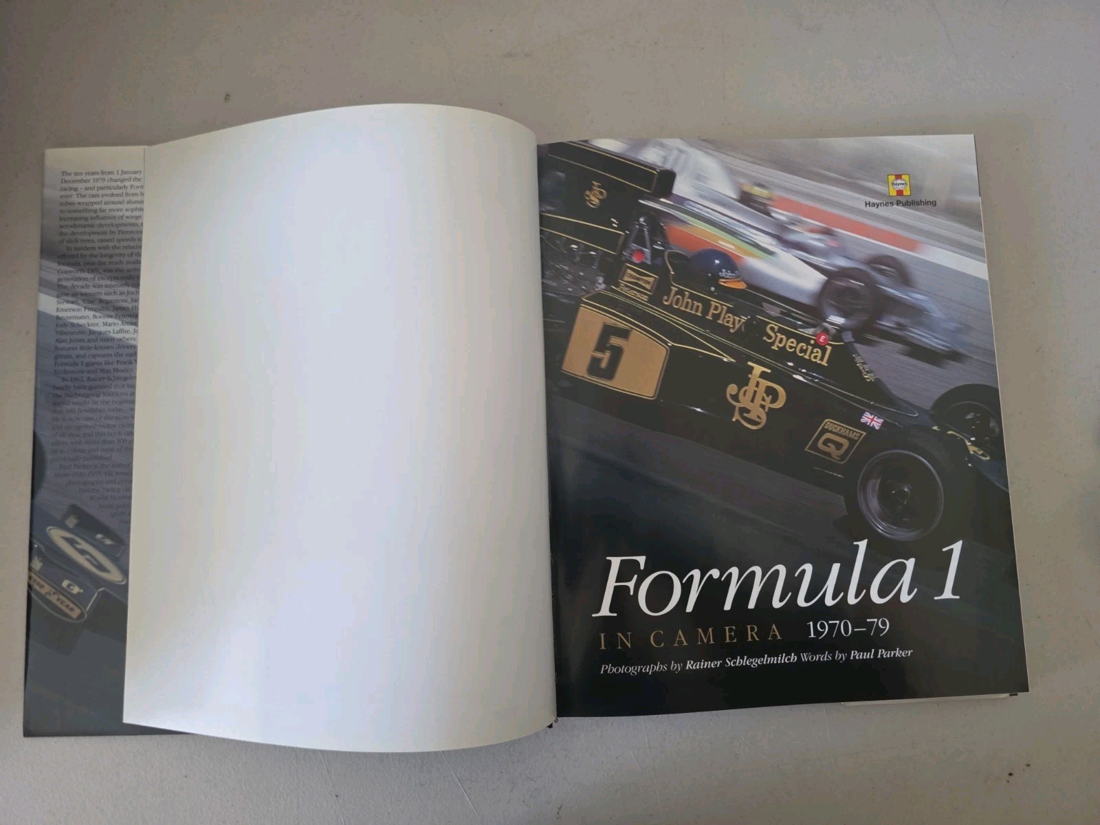 Formula 1 in Camera: 1970-79 by Parker, Paul Hardback **Immaculate Condition **