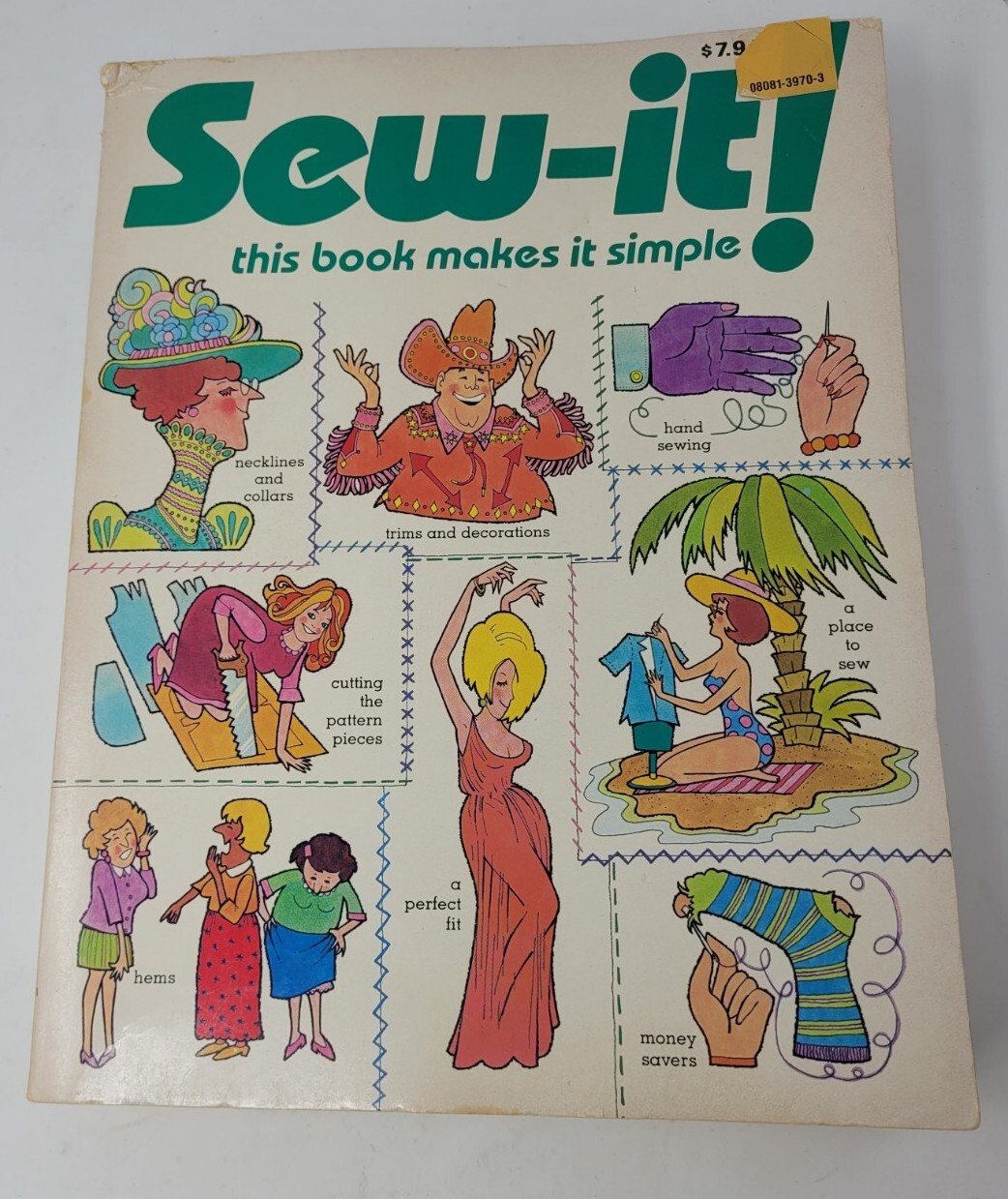 Sew It: This Book Makes It Simple 1980 Paperback Illustrated 512 pages Rare HTF