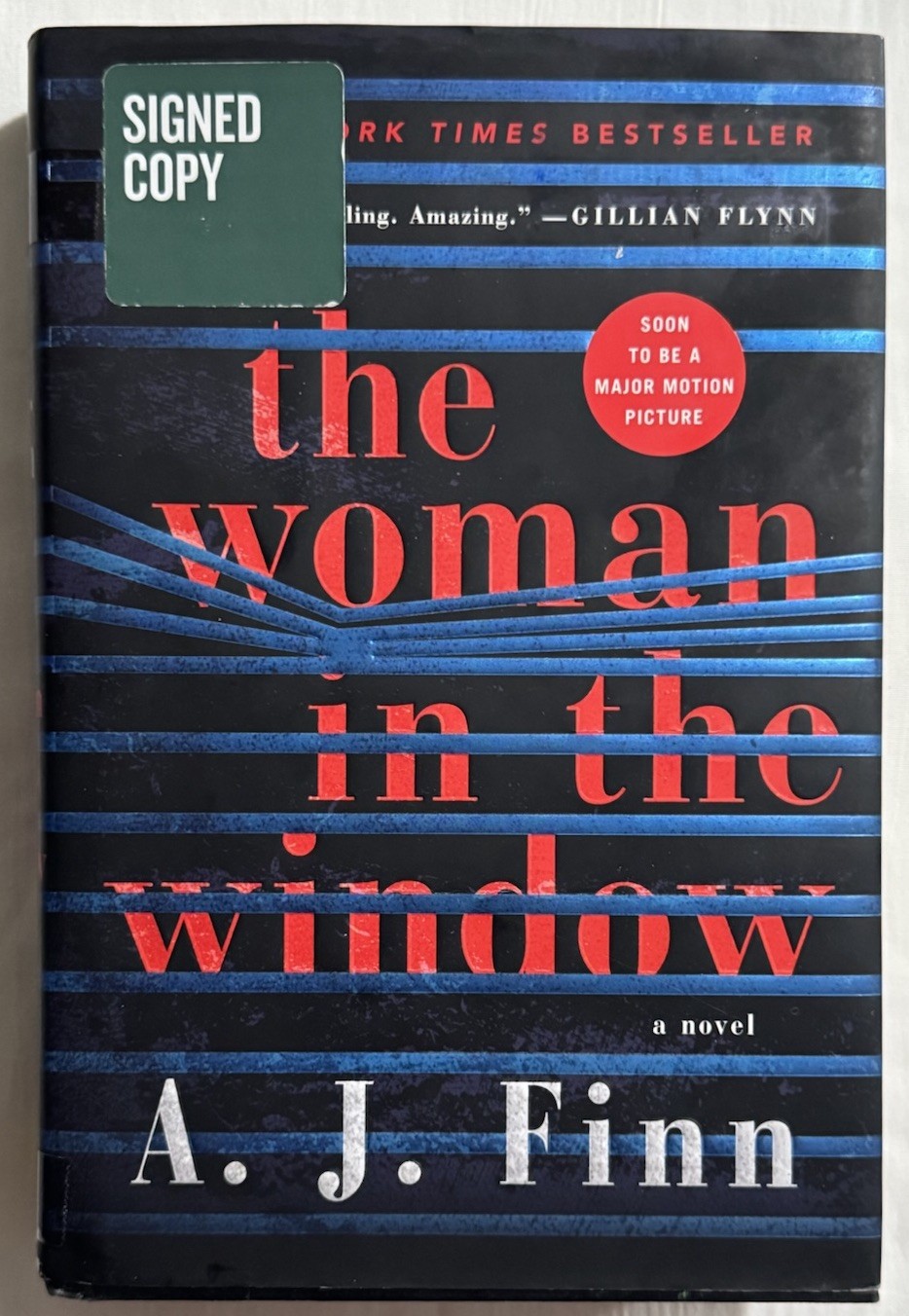 A J Finn The Woman In The Window Signed Special First Edition 2018 Hardcover