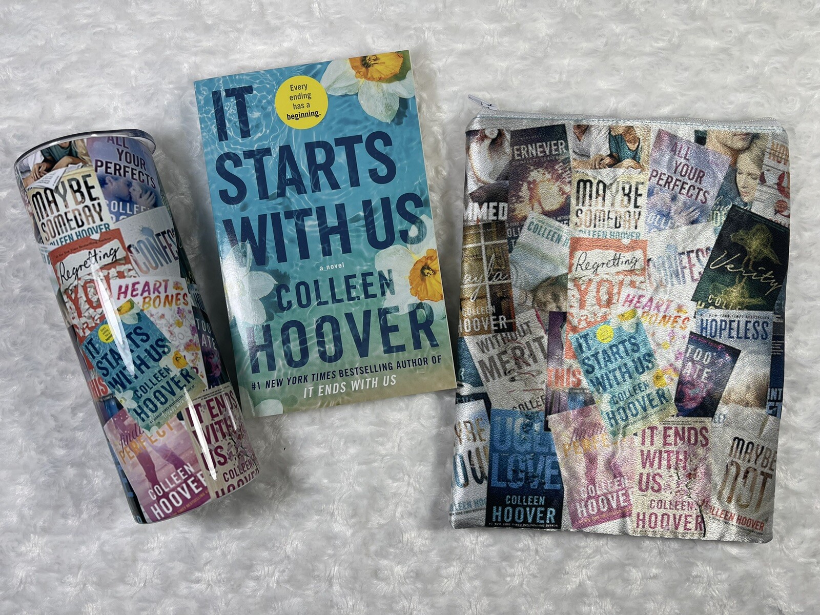 Colleen Hoover 20oz Skinny Tumbler & Booksleeve