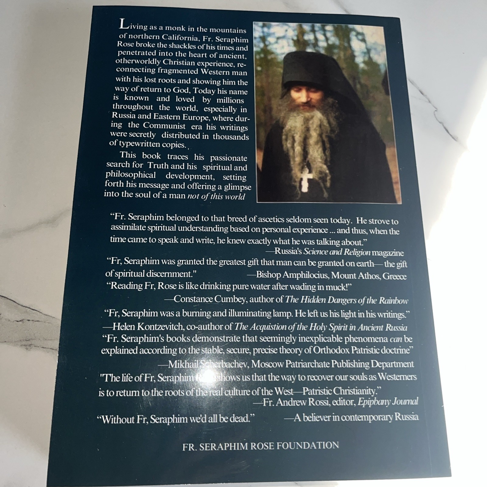 Not of This World: The Life and Teaching of Fr. Seraphim Rose RARE reprint