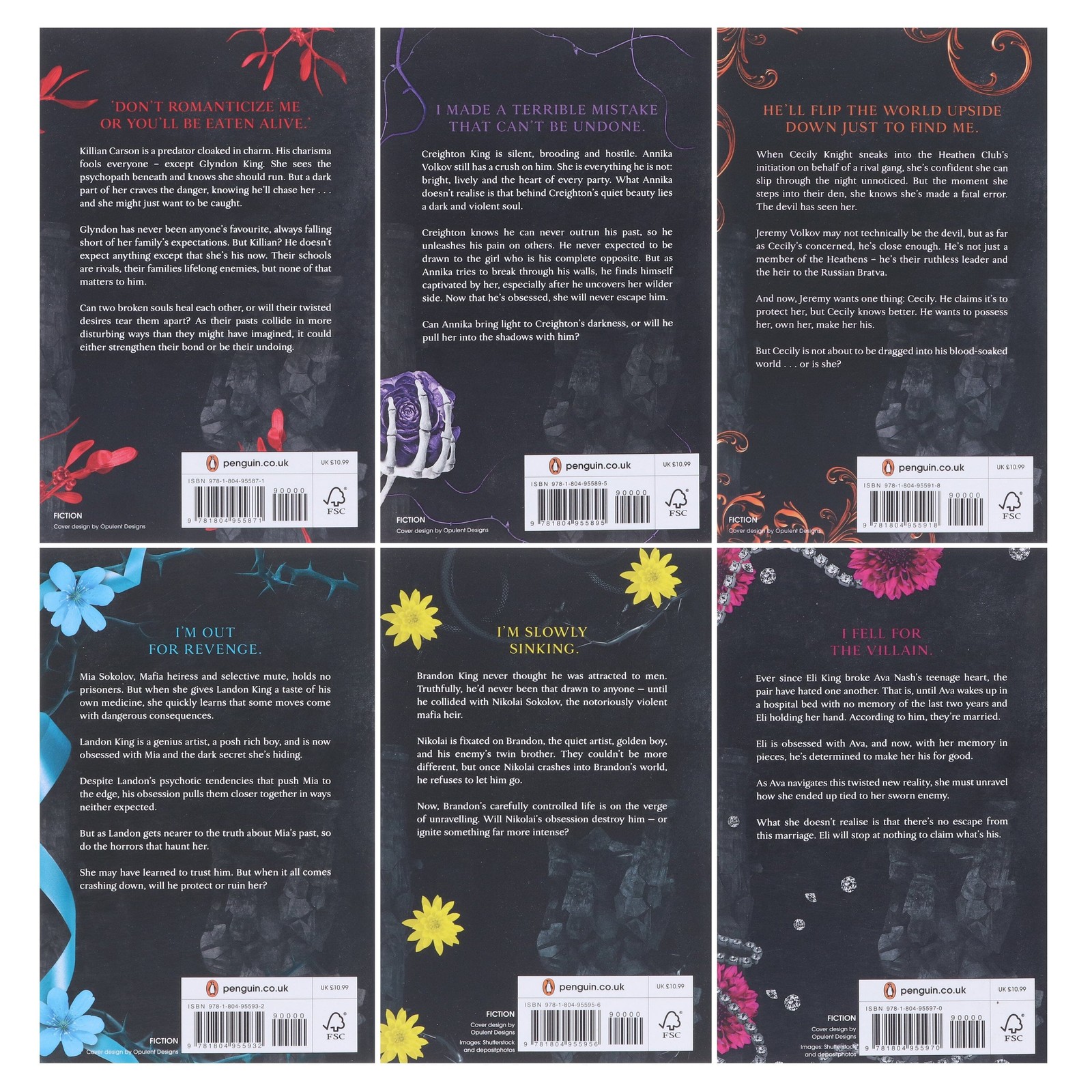 Legacy of Gods Series Dark Romance by Rina Kent: Complete 6 Books Set – PB