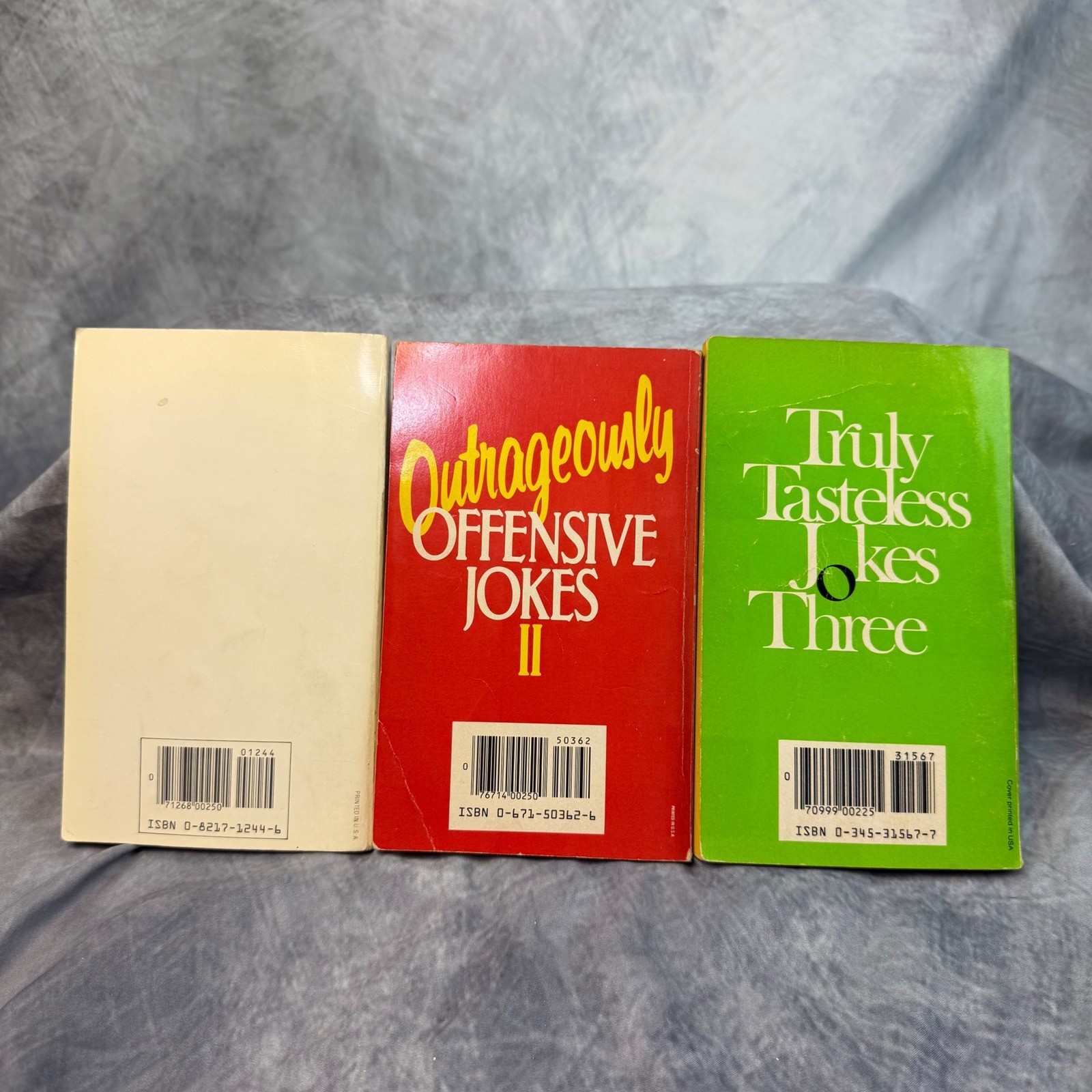 Vintage 1980s Joke Book Lot Gross Truly Tasteless Outrageously Offensive Humor