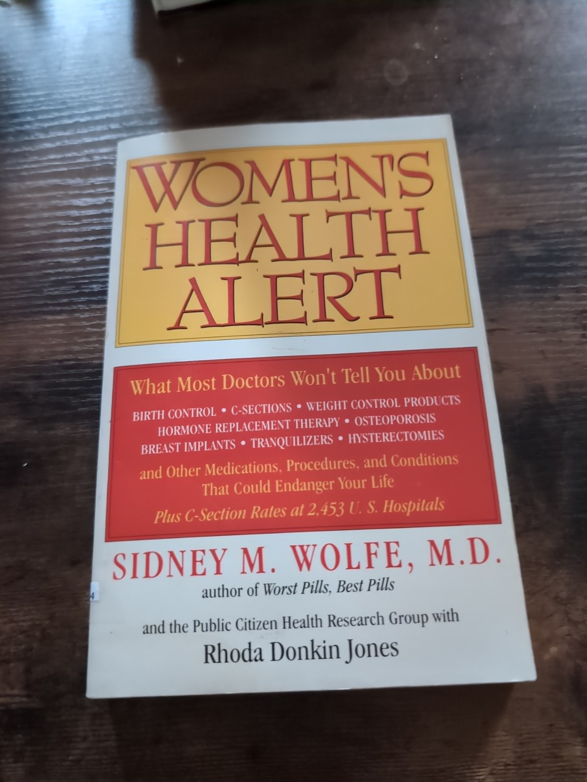 Women’s Health Alert, Sidney M. Wolfe, M.D., Hardback, 1991, Medical, Self-Help