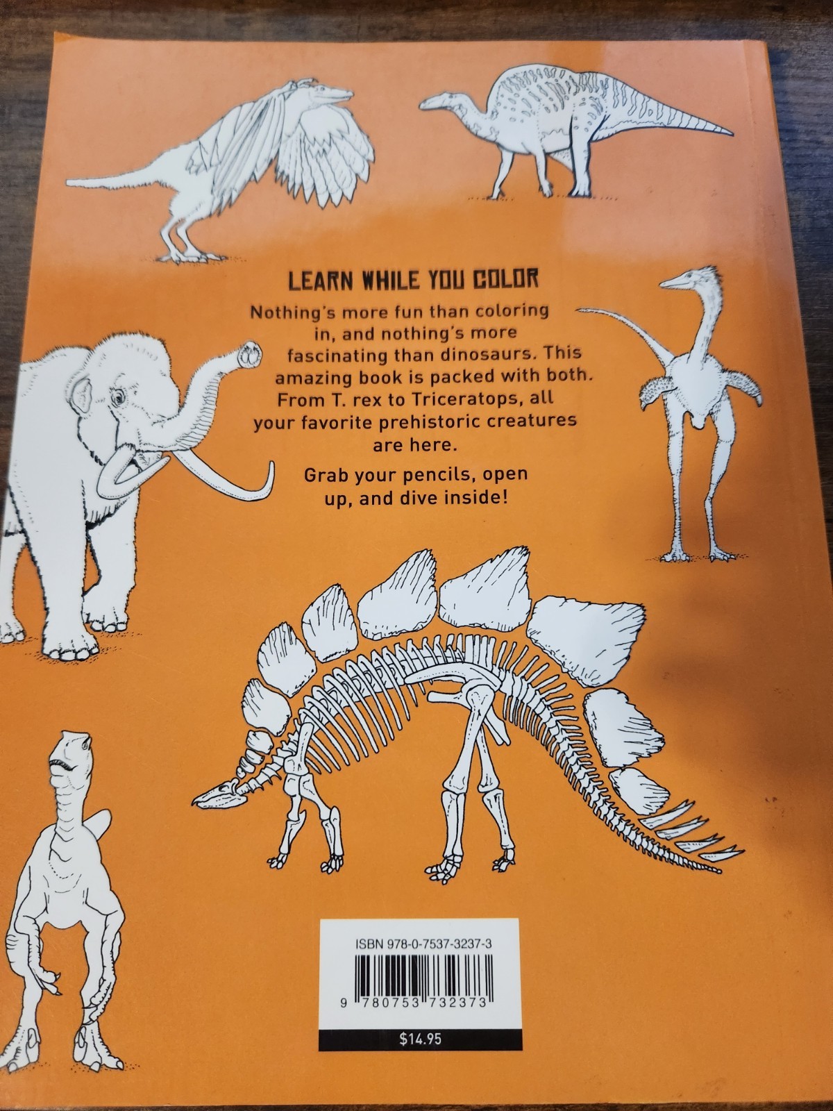 Color + Learn: Prehistoric World : More Than 200 Pages of Fascina GOOD
