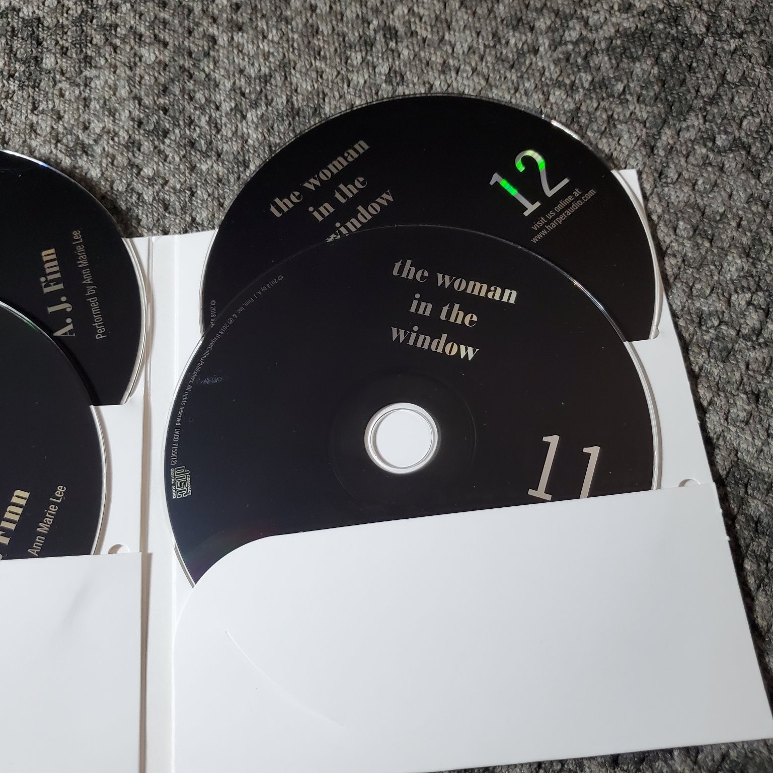 The Woman in the Window A. J. Finn 2018 Unabridged Audiobook CD HarperAudio