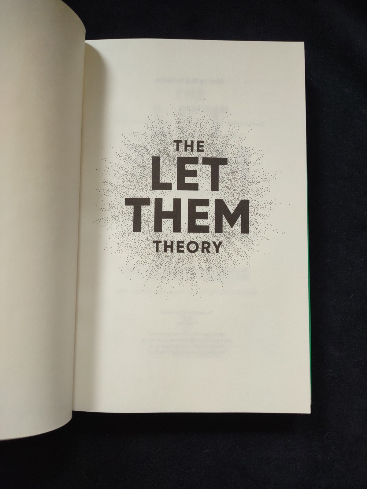 THE LET THEM THEORY Mel Robbins 1st Edition Hardcover Book Self Help Feel Great