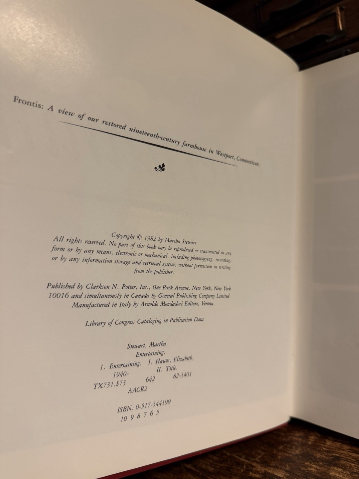 Lot 8 Martha Stewart Books: Entertaining First Ed; Pies Hors D’oeuvres Christmas