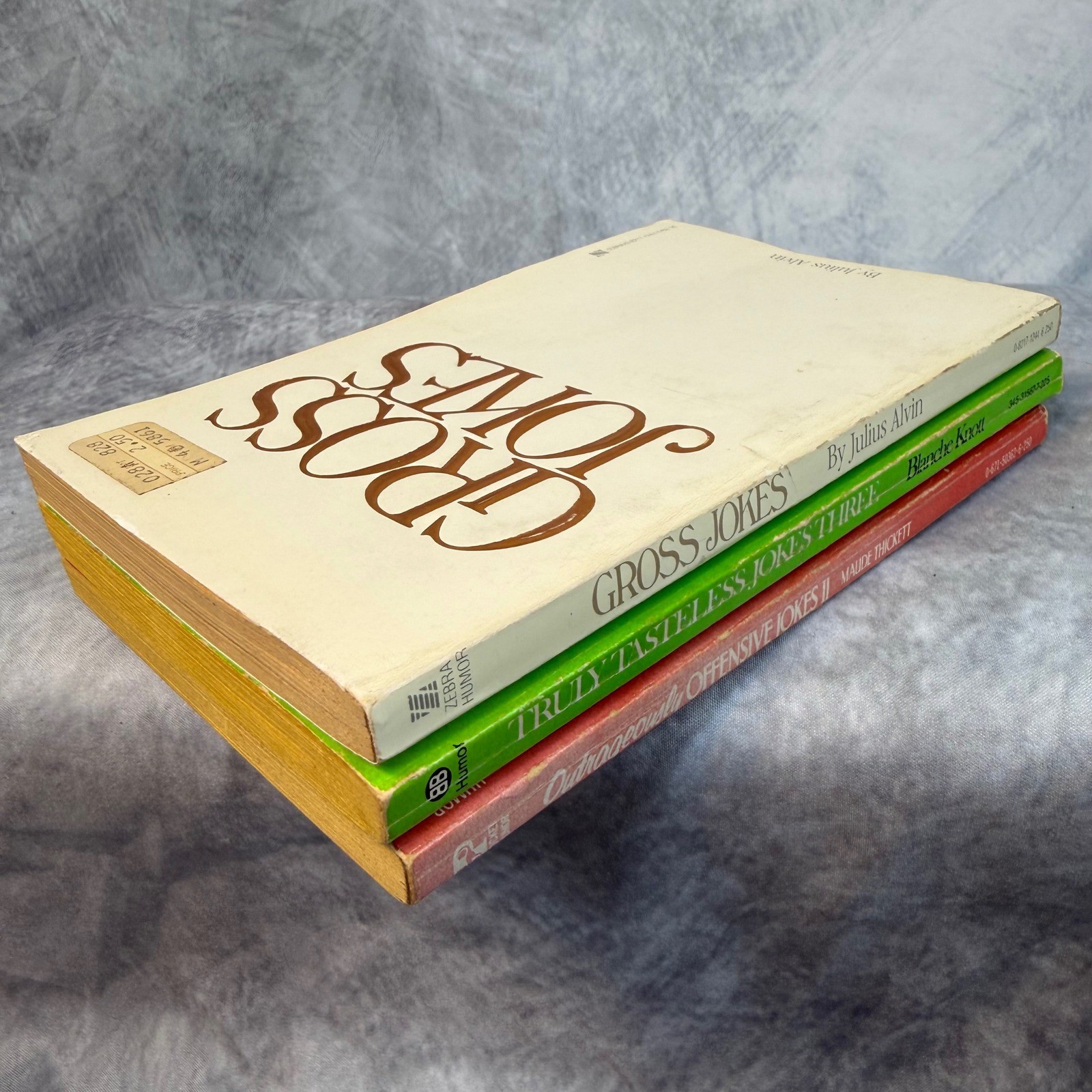 Vintage 1980s Joke Book Lot Gross Truly Tasteless Outrageously Offensive Humor