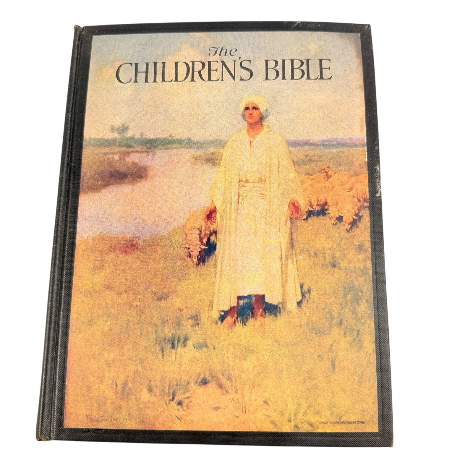 1922 Children’s Bible Sherman Kent Scribners First Edition Illustrated HC Color