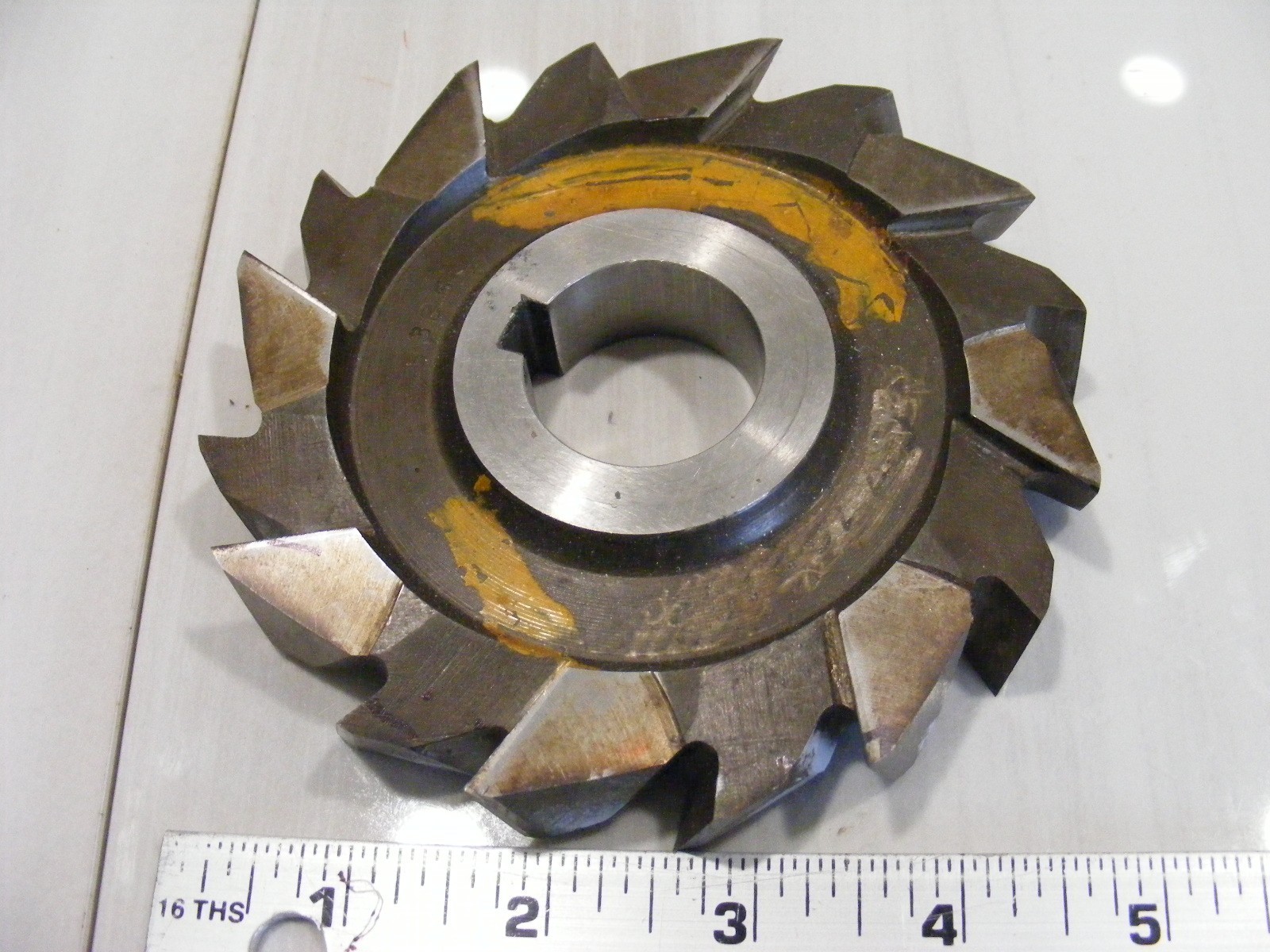 5″ x 3/4″ x 1 1/4″ Bore Side Milling Cutter, Staggered Teeth, Moly 34755