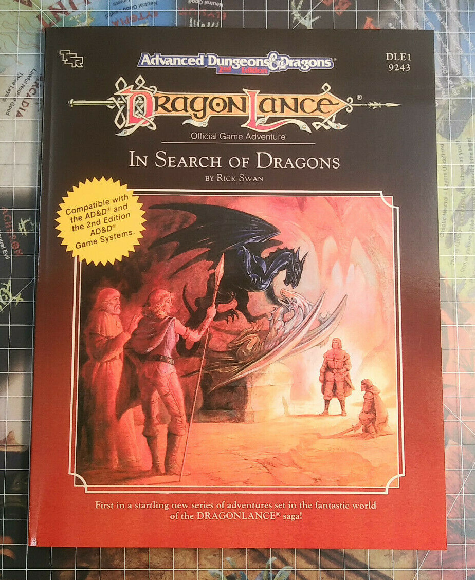DLE1 In Search of Dragons – Dragonlance – Dungeons & Dragons – D&D – AD&D