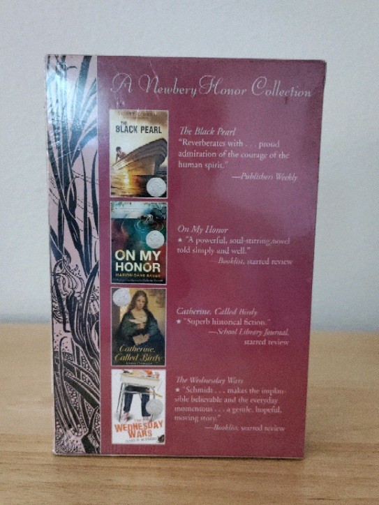 NEW Newberry Honor Collection-4 book set/Wednesday Wars/Black Pearl/On My Honor+
